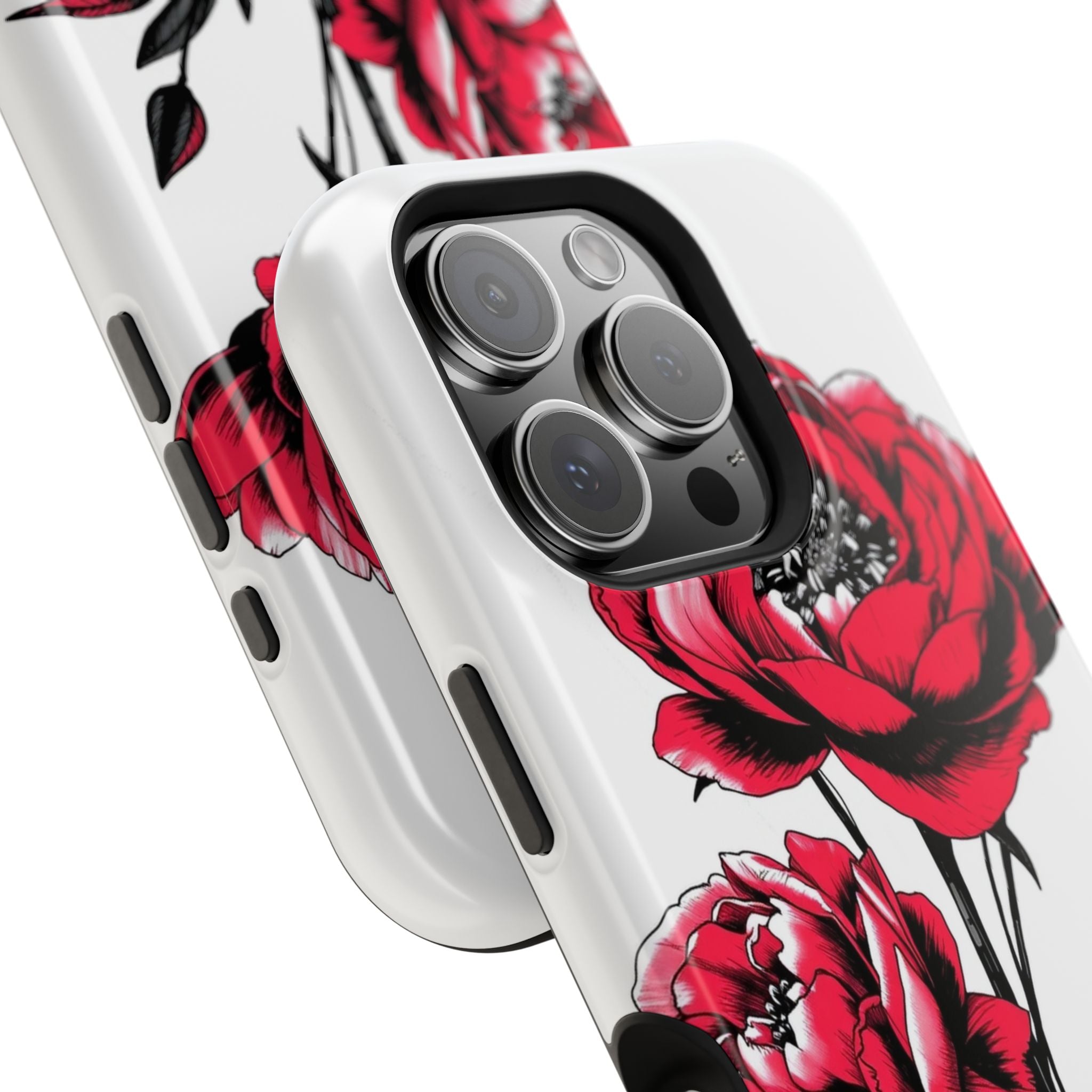 iPhone Vibrant Peony Bouquet Design Slim Everyday Designer Case · iPhone Case