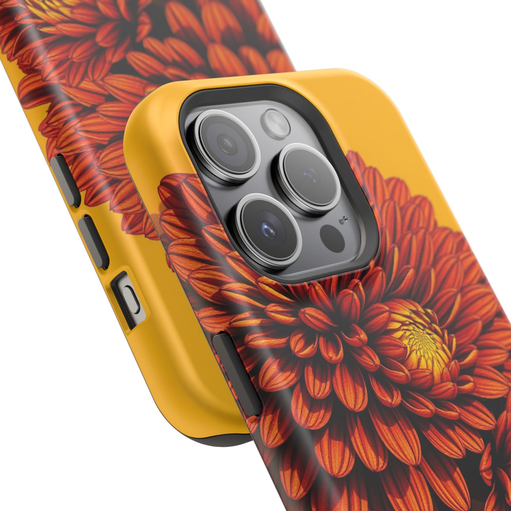 iPhone Mustard And Rust Ranunculus Stack Slim Everyday iPhone 14 · iPhone Case