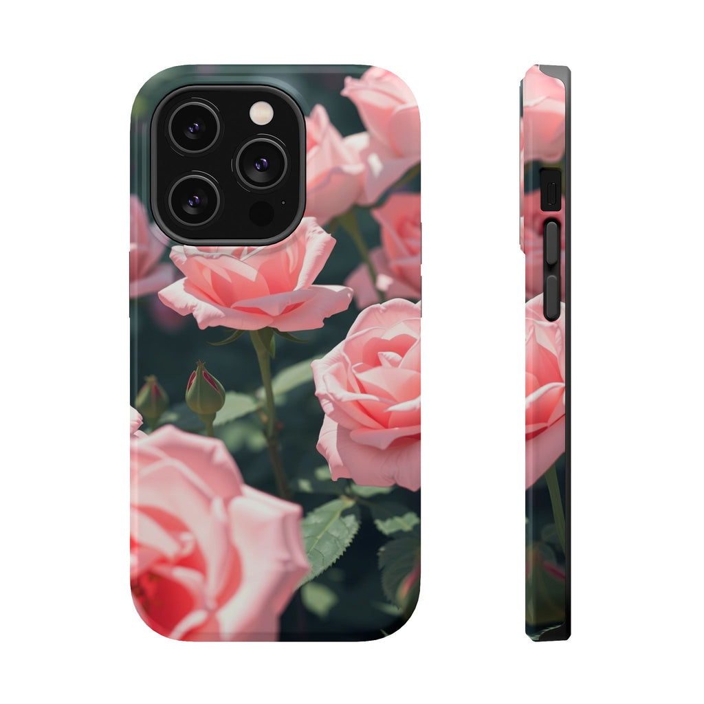 iPhone Mint And Blush Rose Garden Bold Modern Everyday Snap Case · iPhone Case