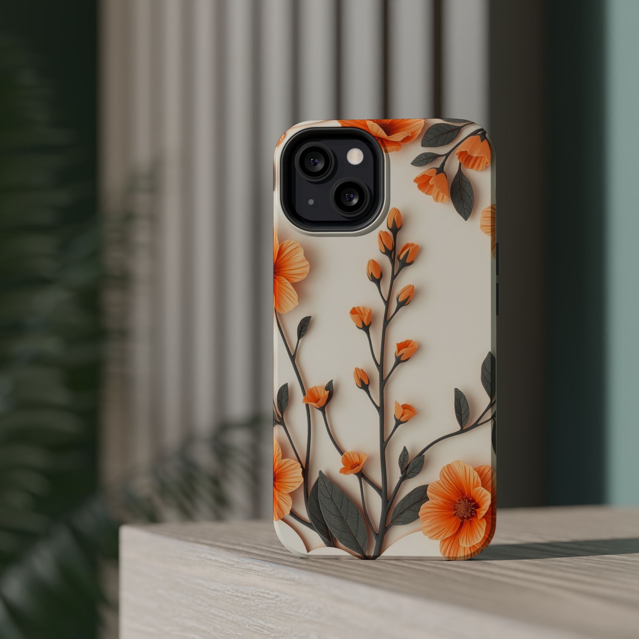 iPhone Vintage Botanical Print Paper Cut Art Slim iPhone Everyday · iPhone Case