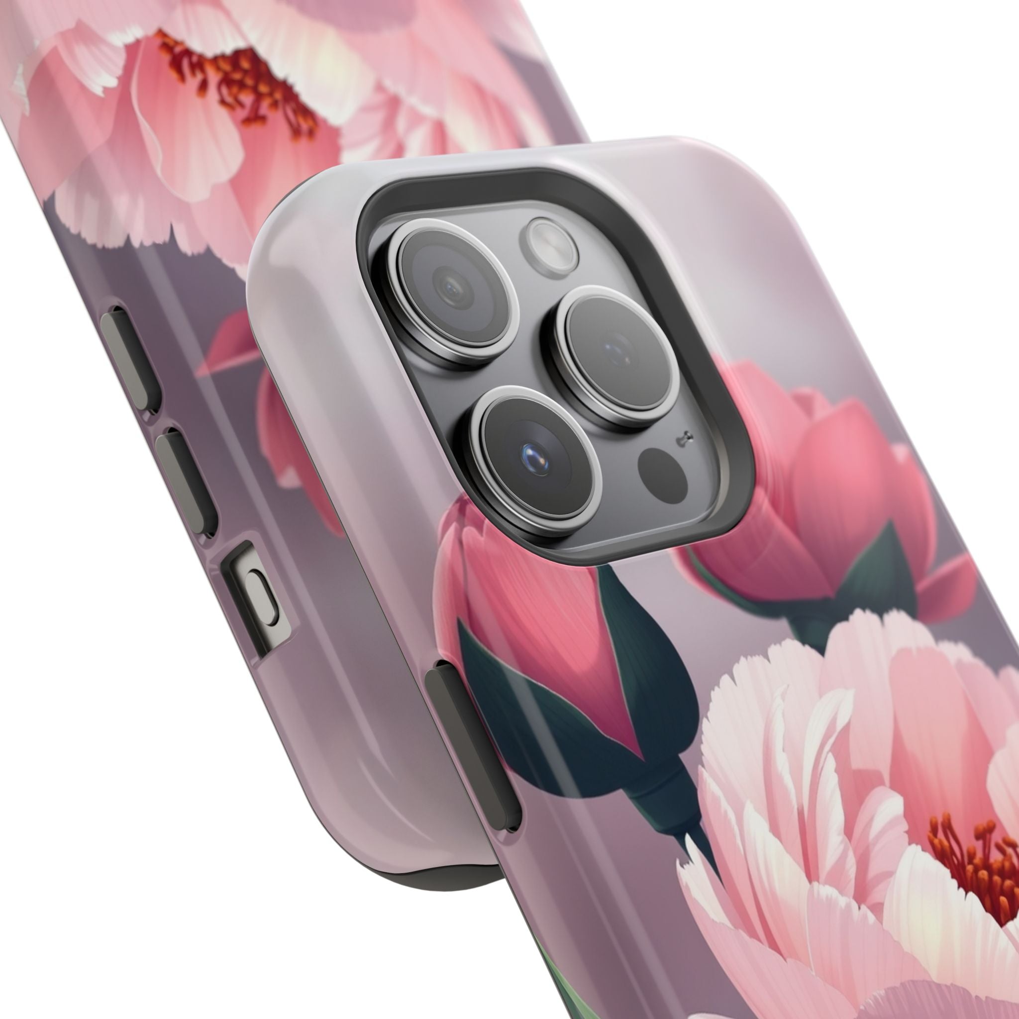 iPhone Peony Bouquet Enchanted Art Bold Modern Everyday Snap Case · iPhone Case