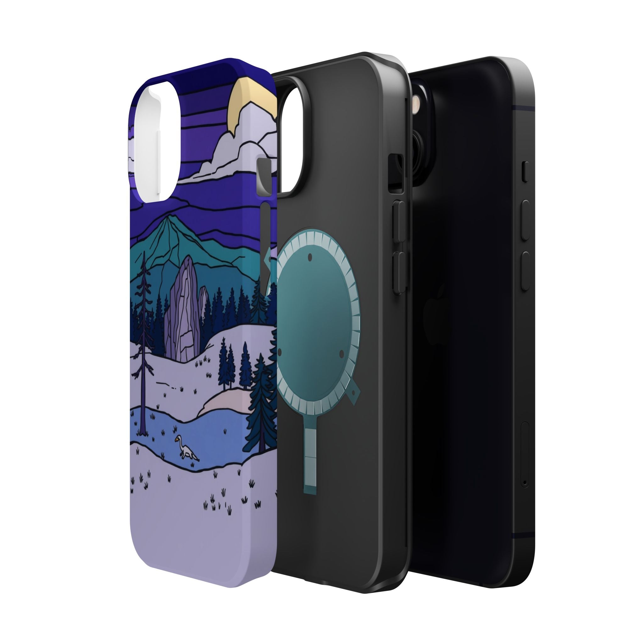 iPhone Pine Ridge Stained Glass Slim Everyday Designer Case · iPhone Case
