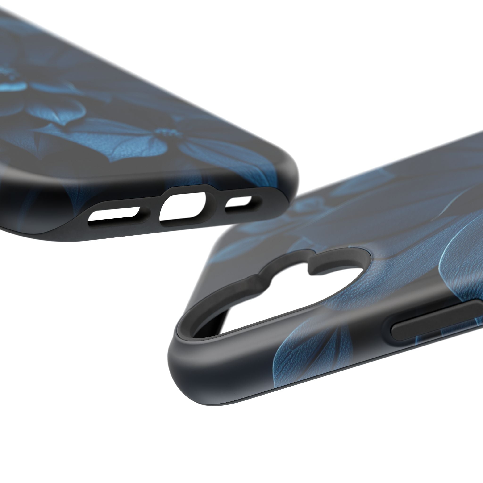 iPhone Midnight Blue And Silver Floral Dark Academia iPhone Slim · iPhone Case