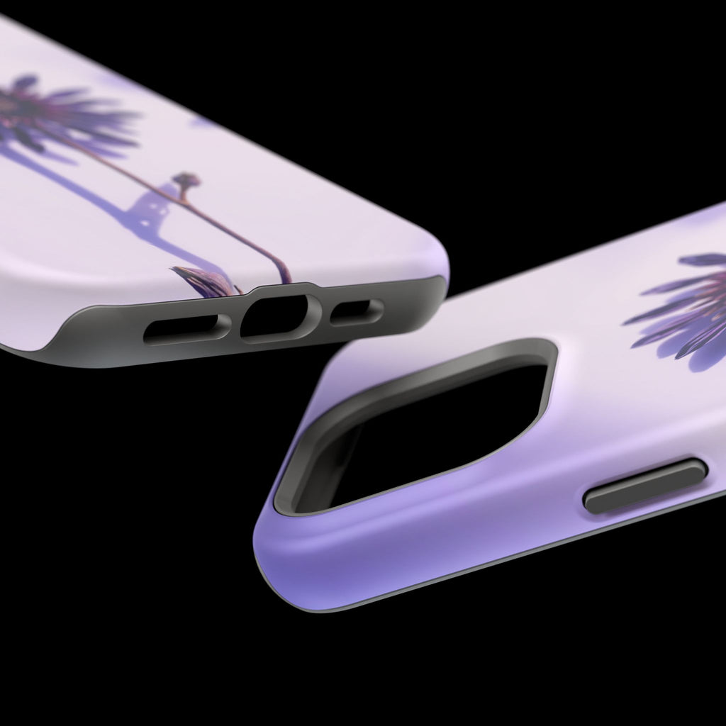iPhone Indigo And Violet Dried Flower Flat Lay Soft iPhone Finish · iPhone Case