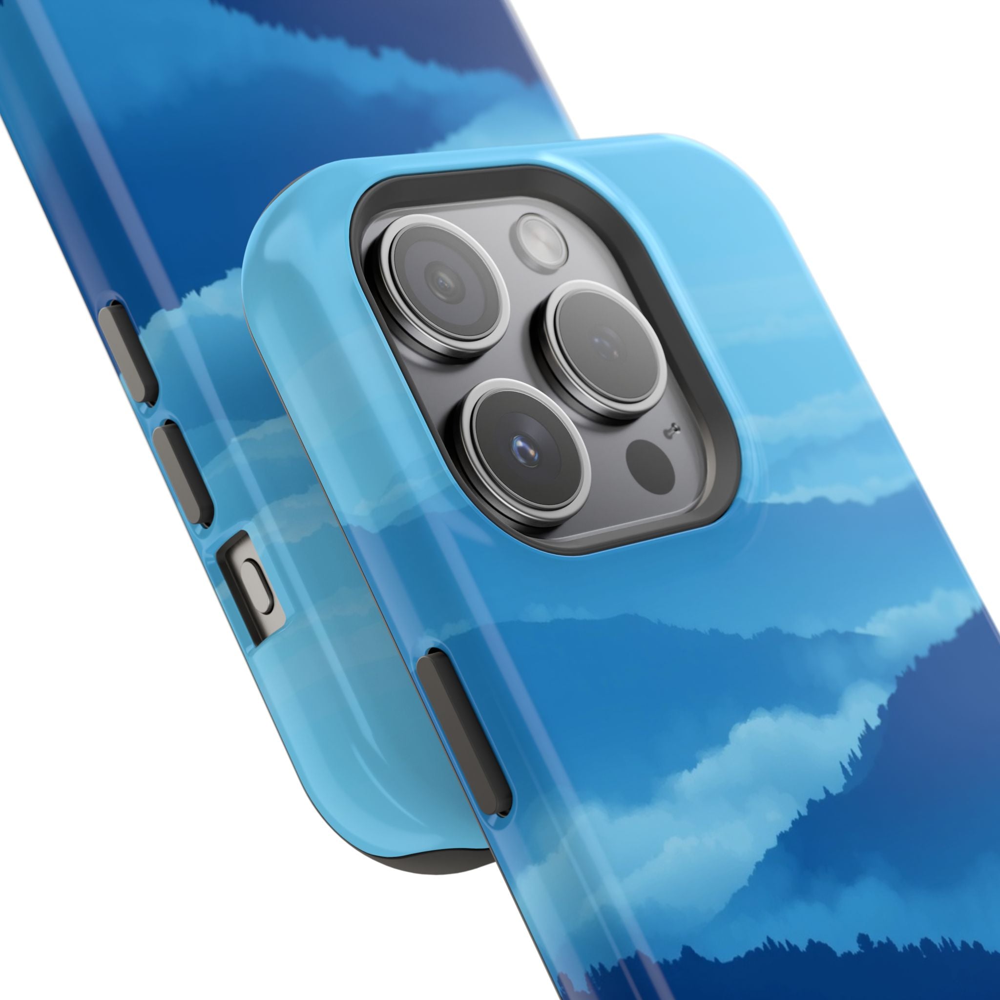 iPhone Fog Rolling Over Hills Pixel Art -Bit Slim iPhone Everyday · iPhone Case