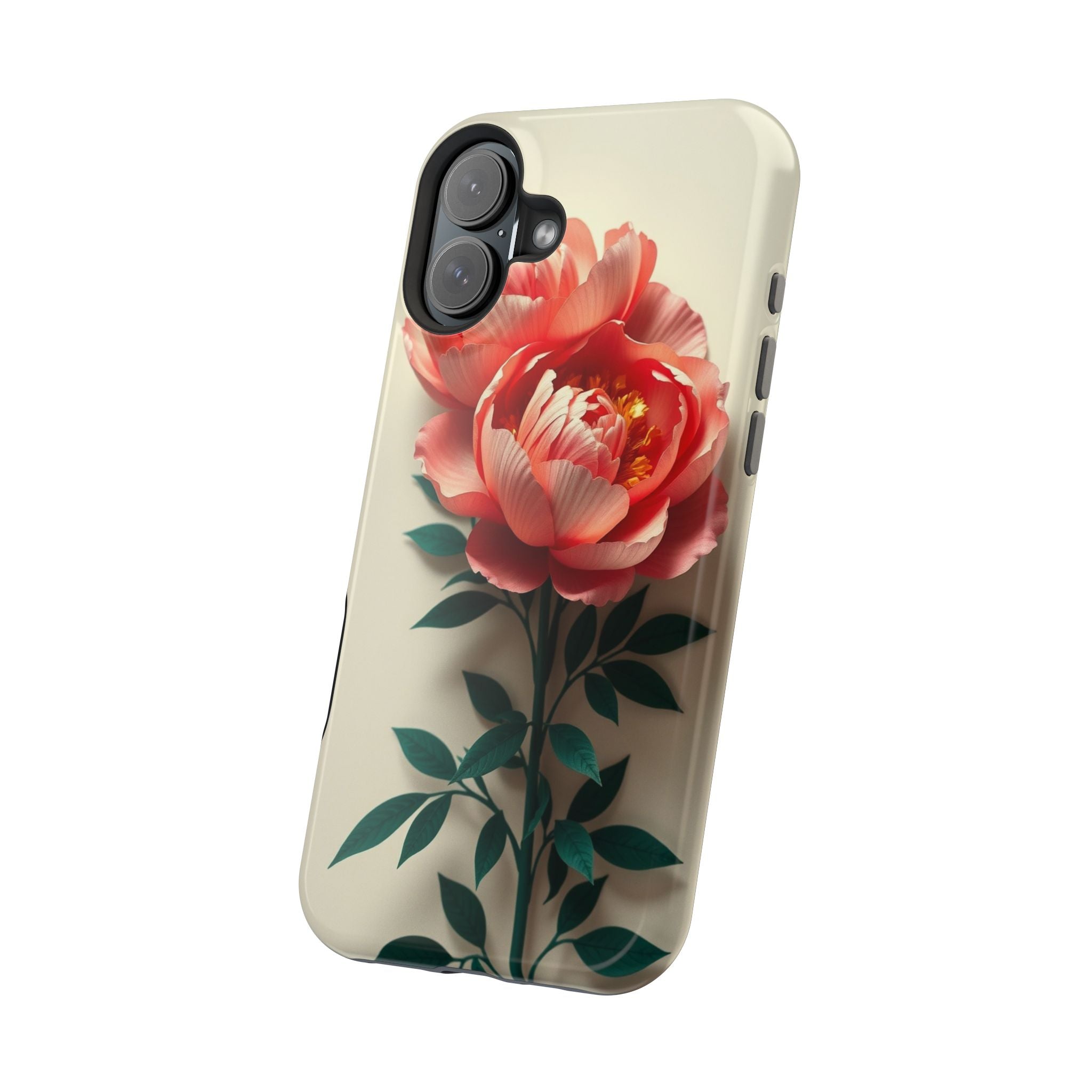 iPhone Emerald Green And Gold Peony Bouquet Slim iPhone Everyday · iPhone Case