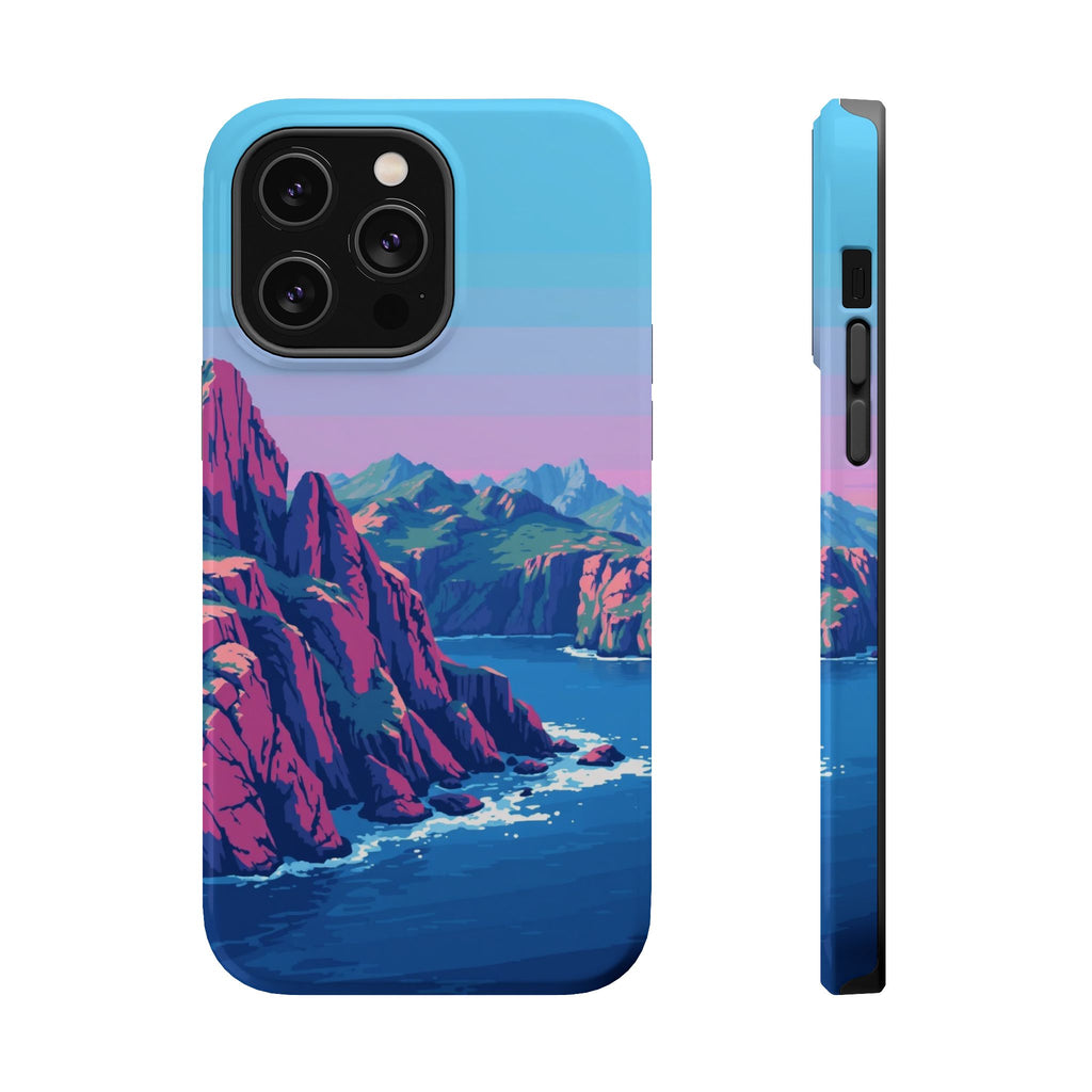 iPhone Vibrant Rocky Coastline Design Slim Everyday Designer Case · iPhone Case