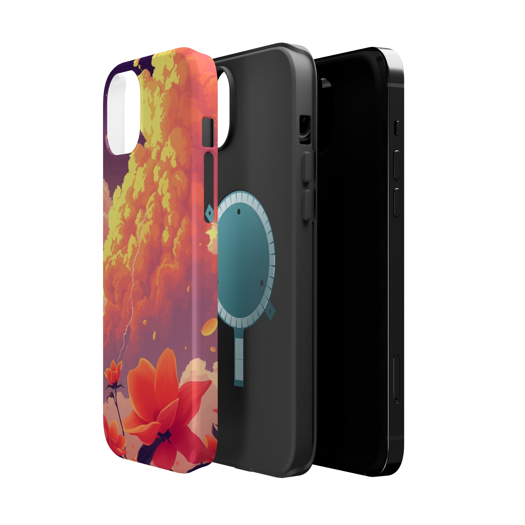 iPhone Sunset Amber And Peach Petal Storm Slim iPhone Everyday Designer · iPhone