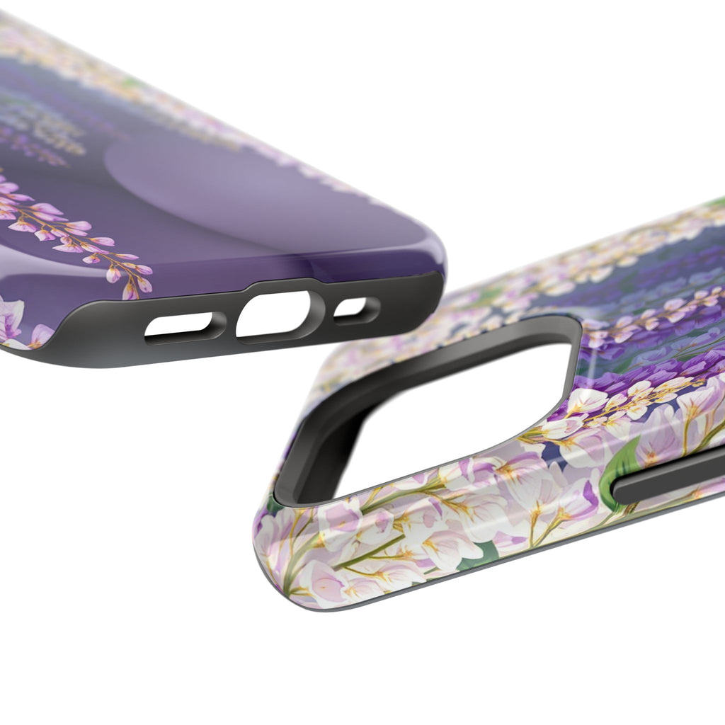 iPhone Mint And Blush Wisteria Cascade Slim Everyday Designer Case · iPhone Case