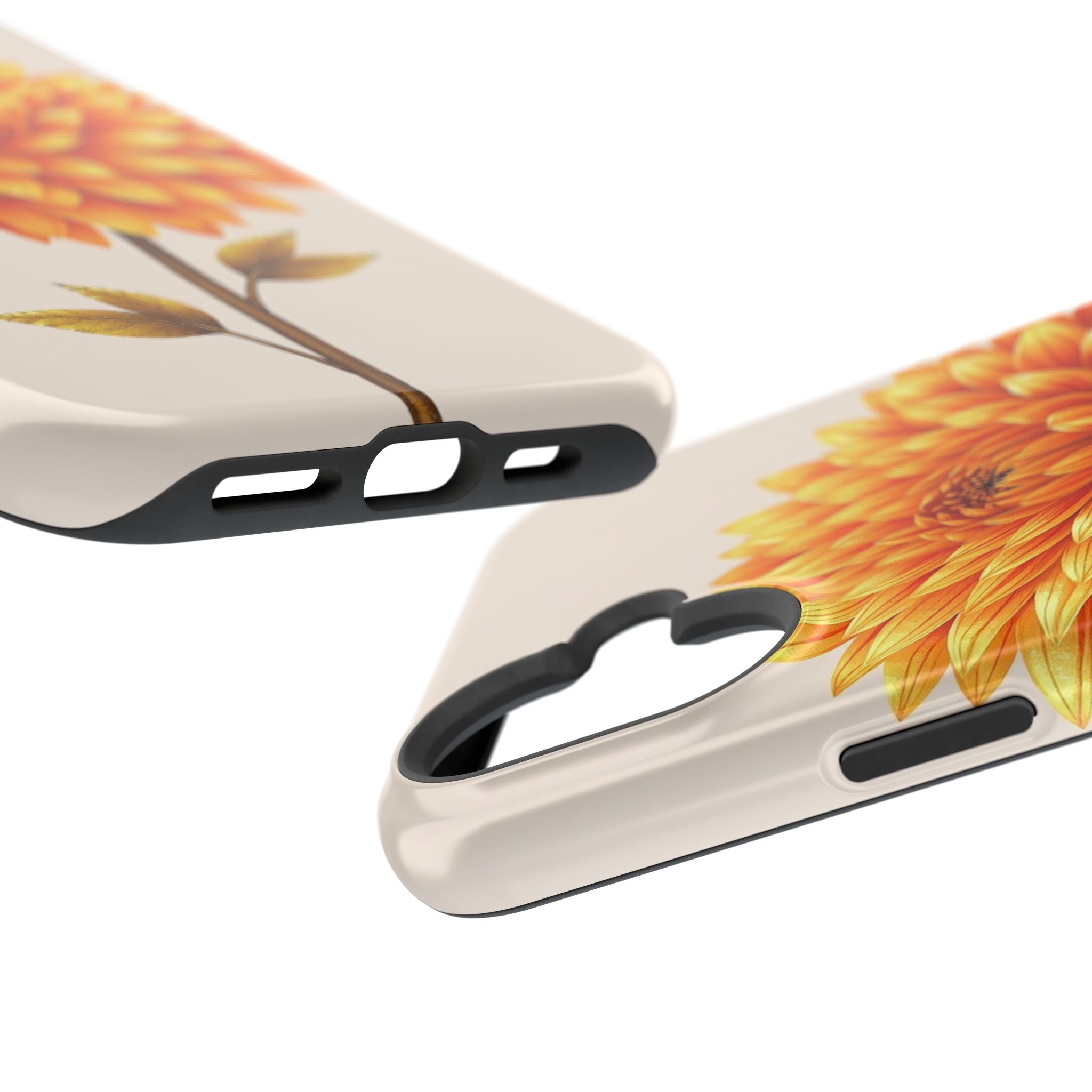 iPhone Chrysanthemum Classic Gold Foil Luxury Slim iPhone Everyday · iPhone Case