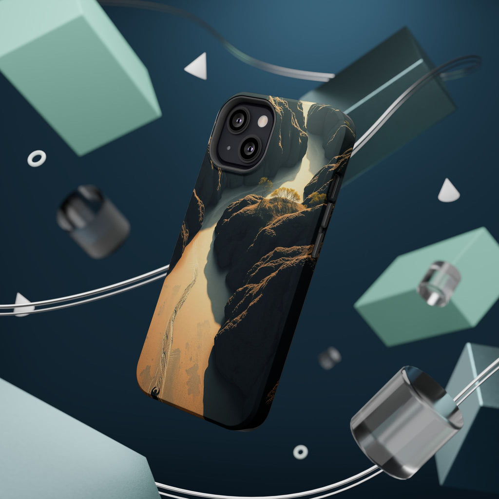iPhone River Delta Aerial Bold Art Bold Modern Everyday Snap Case · iPhone Case