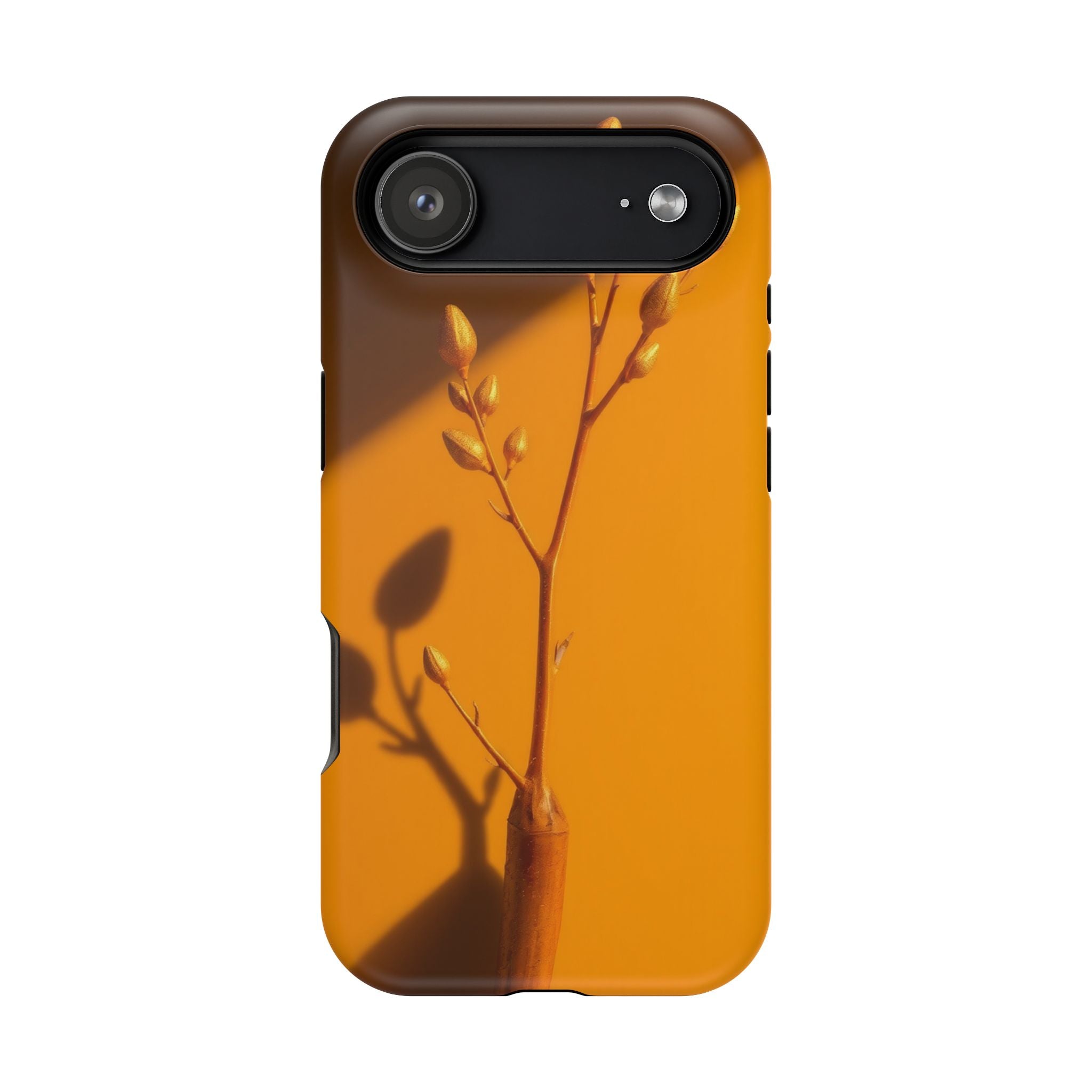 iPhone Mustard And Rust Minimalist Stem Slim Everyday iPhone Designer · iPhone C