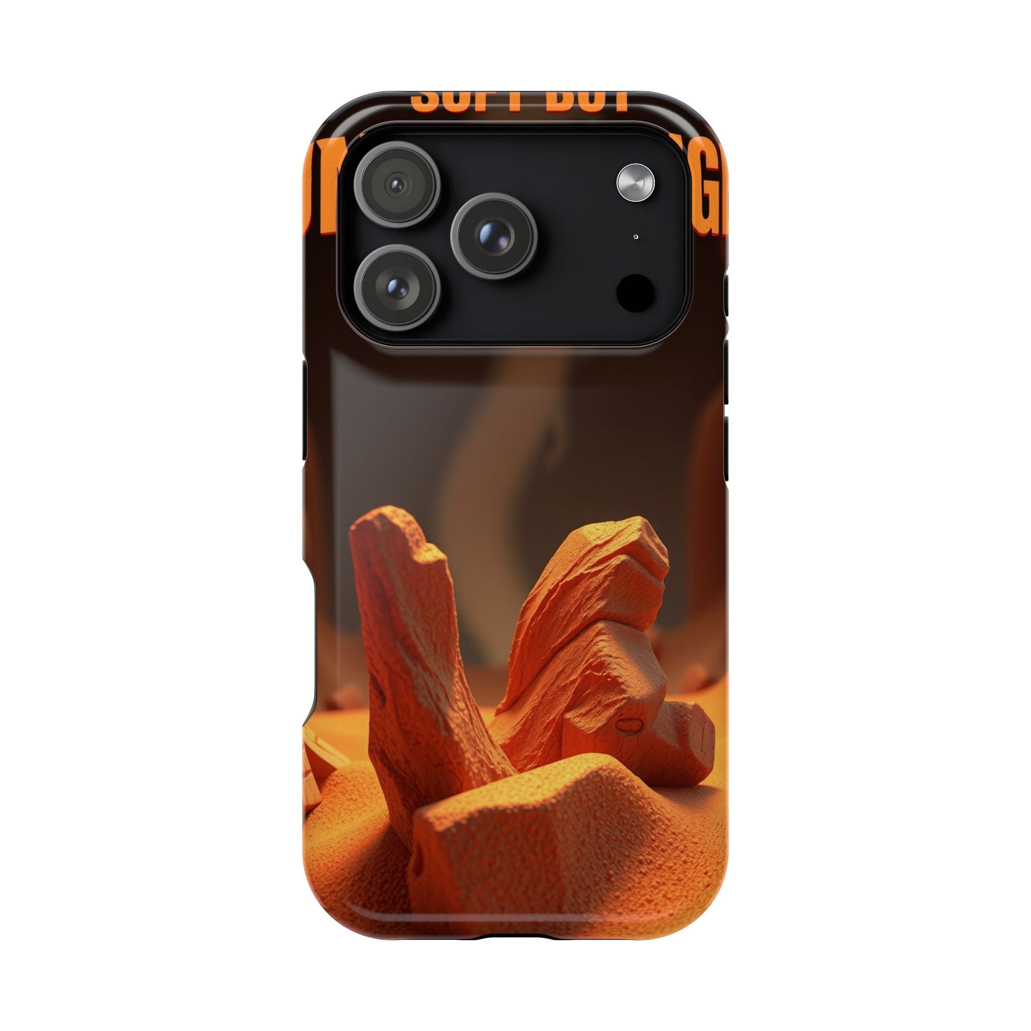 iPhone Earthy Soft but Unhinged Design Slim Everyday Designer Case · iPhone Case