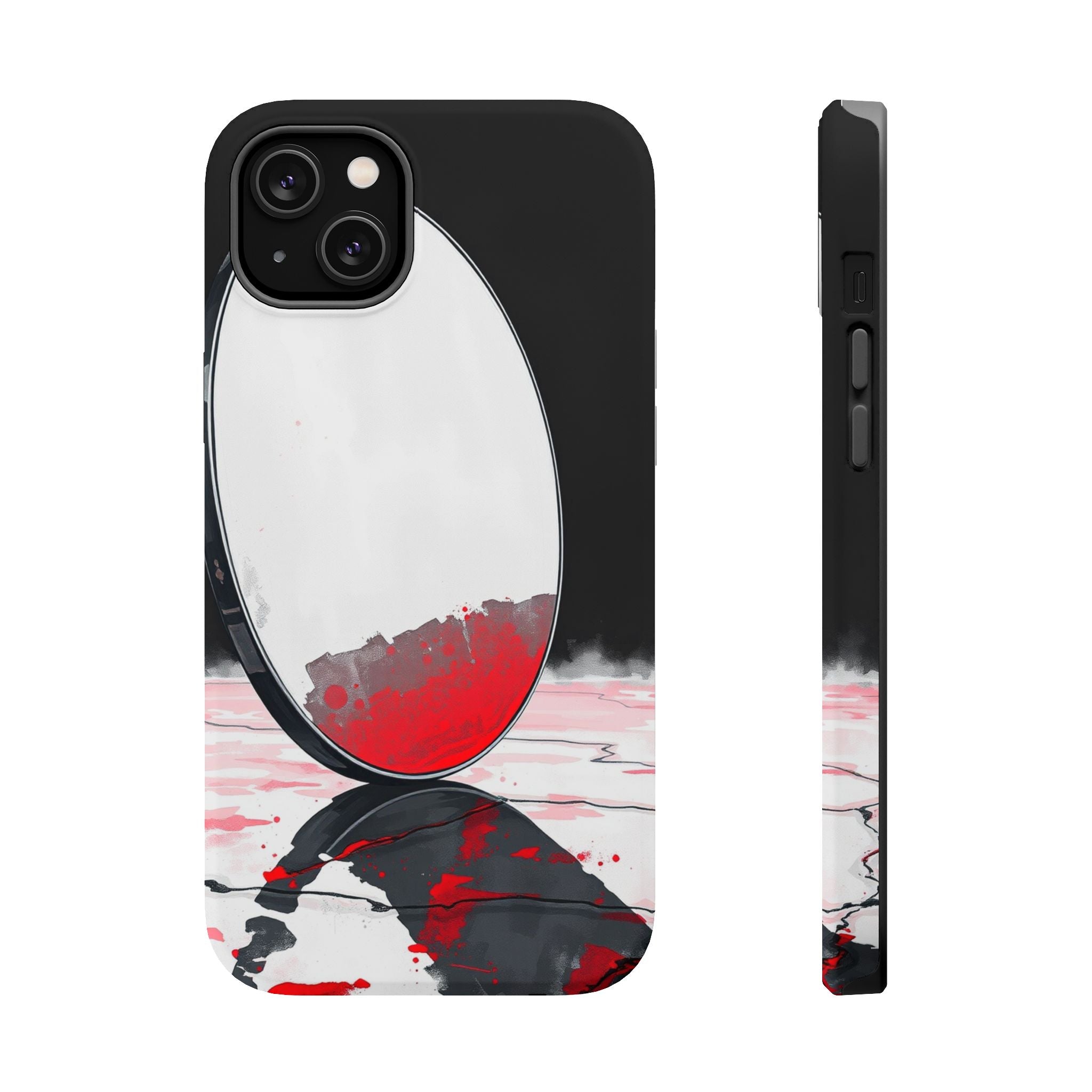 iPhone Earthy Salt Flat Mirror Design Slim Everyday Designer Case · iPhone Case