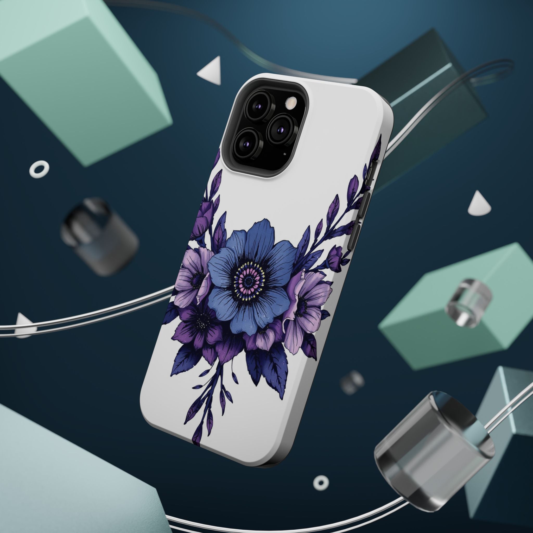 iPhone Floral Crown Grunge Distressed Slim Everyday Designer Case · iPhone Case