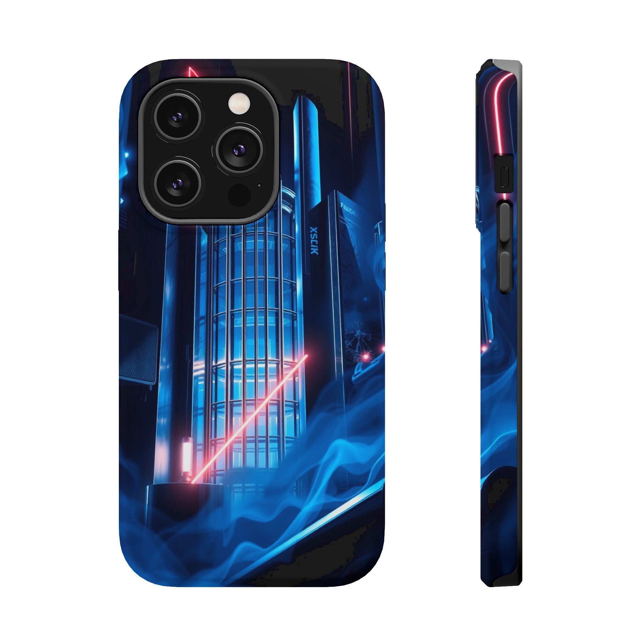 iPhone Midnight Blue And Silver Bauhaus Composition Slim Snap Case · iPhone Case