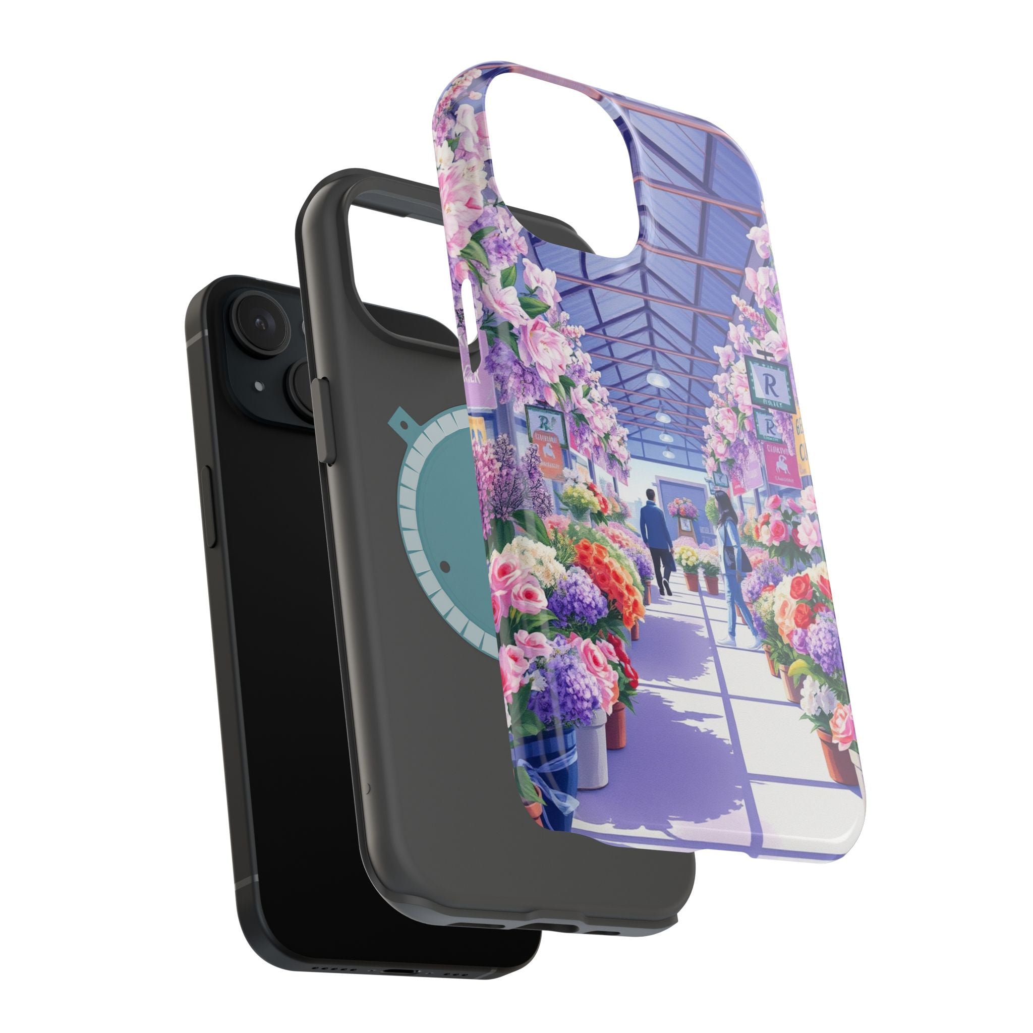 iPhone Flower Market Cinematic Art Clean Minimal Snap Cas Slim Snap Case · iPhon