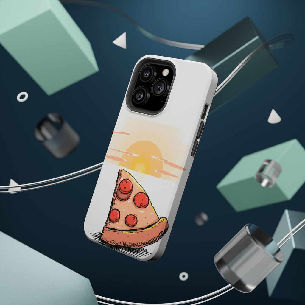iPhone Earthy Pizza Slice Sunset Design Slim Everyday Designer Case · iPhone Cas