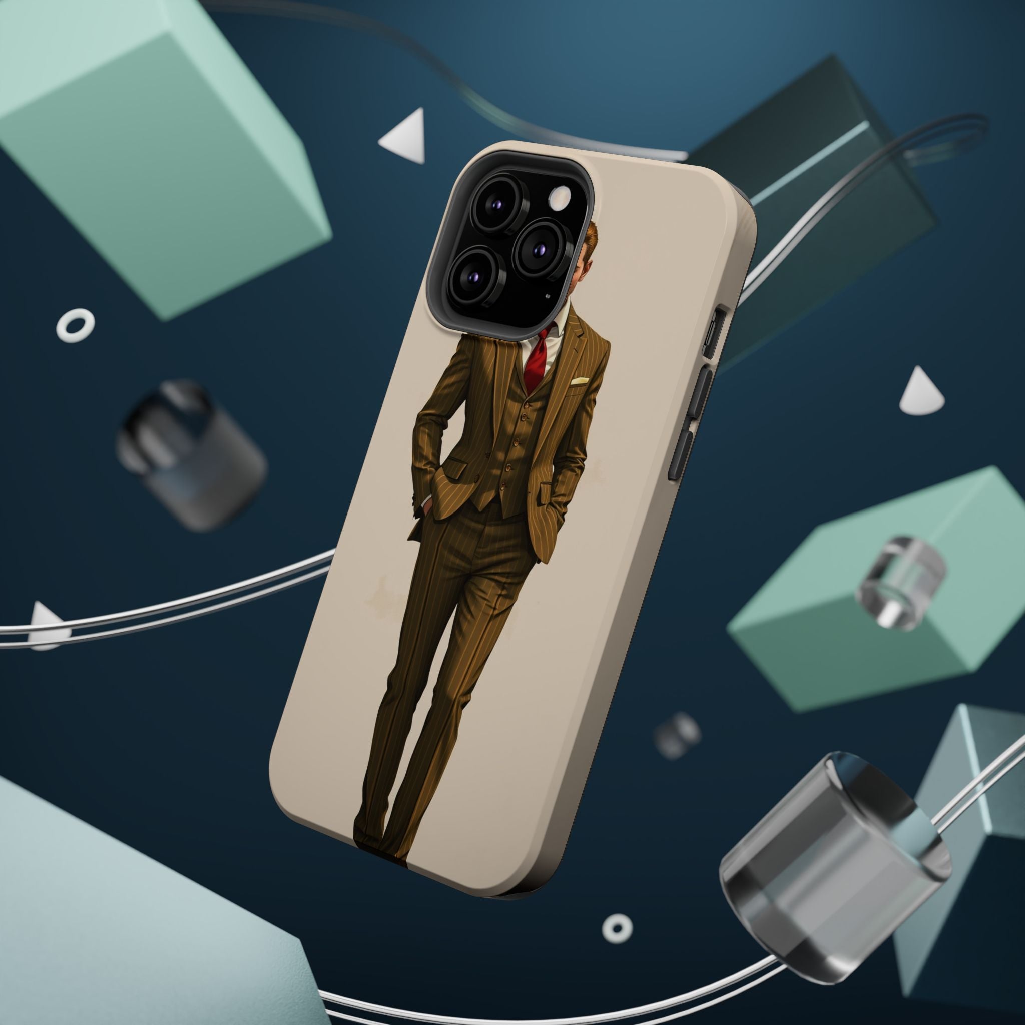 iPhone Pinstripe Suit Grunge Distressed Slim Everyday Designer Case · iPhone Cas