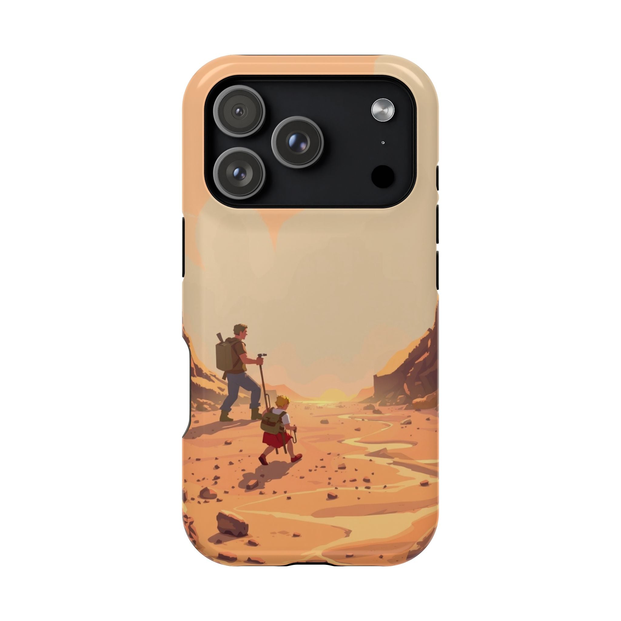 iPhone Burnt Orange And Sand Barely Surviving Slim Everyday Designer Case · iPho