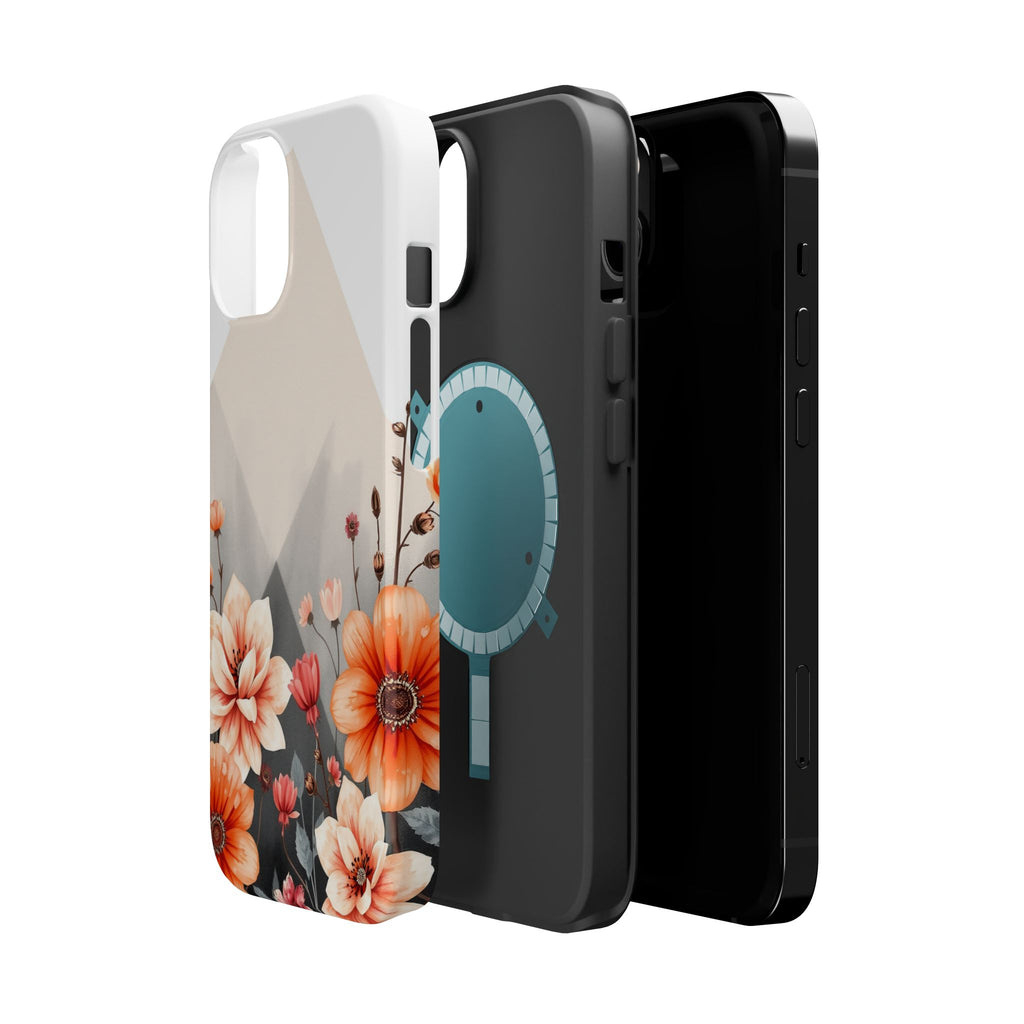 iPhone Floral Geometric Vibrant Design Slim Snap Case · iPhone Case