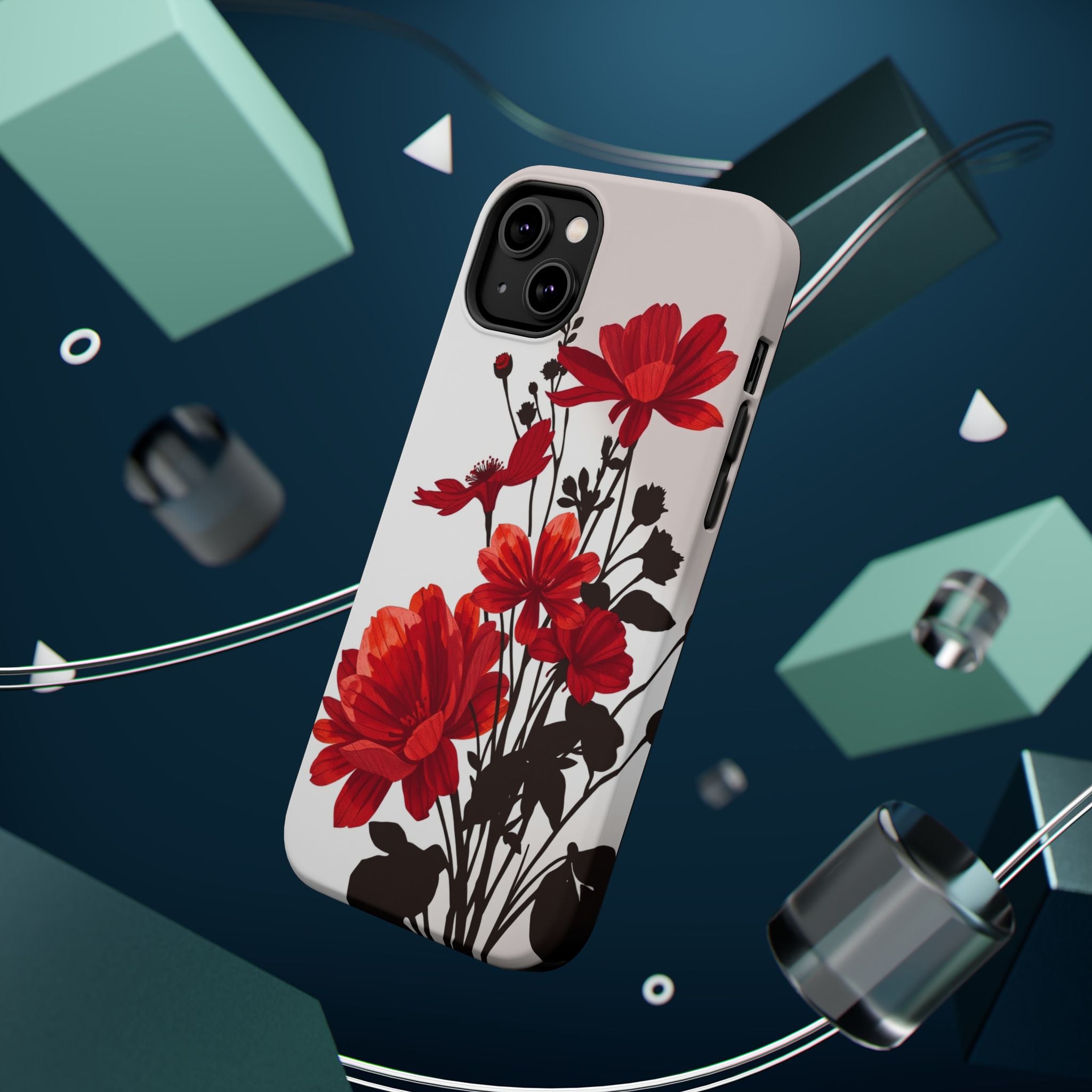 iPhone Floral Silhouette Cinematic Art Slim Snap Case · iPhone Case