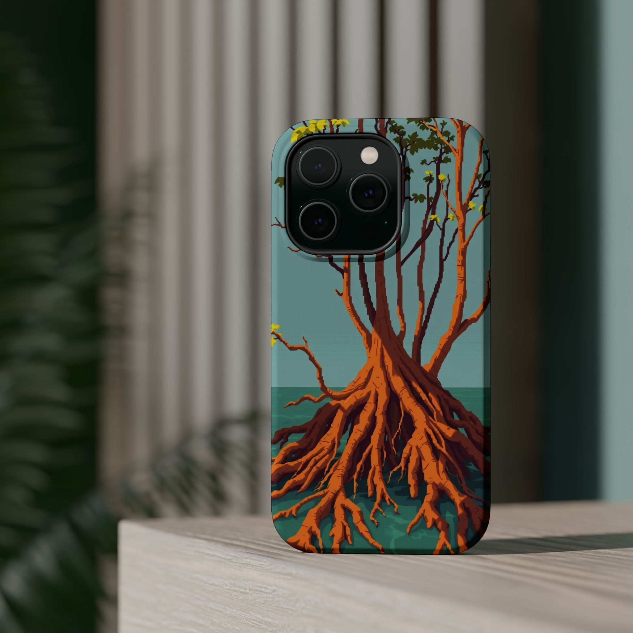 iPhone Mustard And Rust Mangrove Roots Slim Everyday iPhone 13 Designer · iPhone