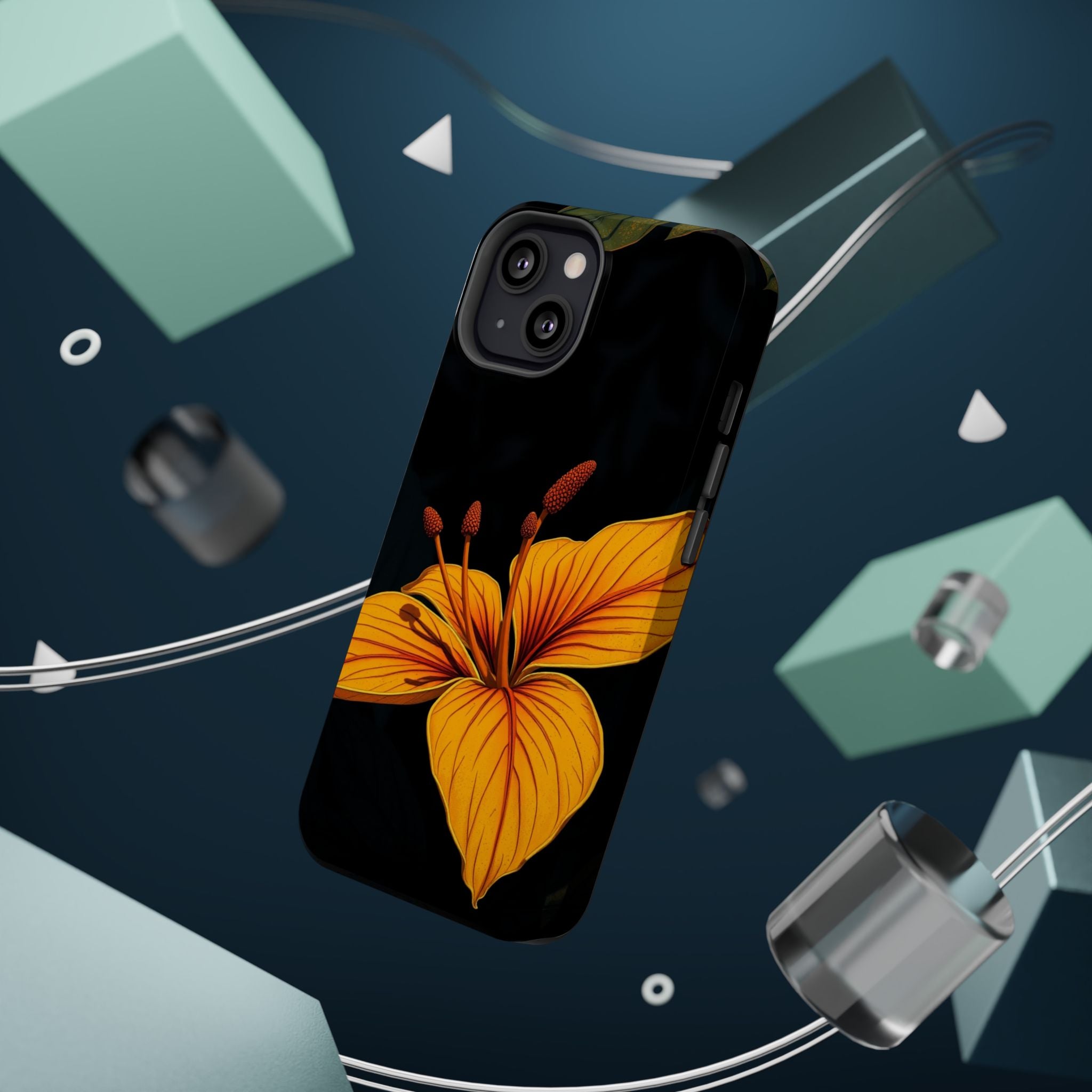 iPhone Earthy Tropical Bloom Design Artistic Everyday Cas Slim Snap Case · iPhon