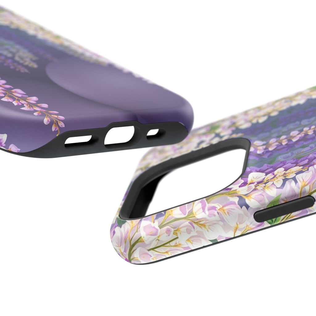 iPhone Mint And Blush Wisteria Cascade Slim Everyday Designer Case · iPhone Case