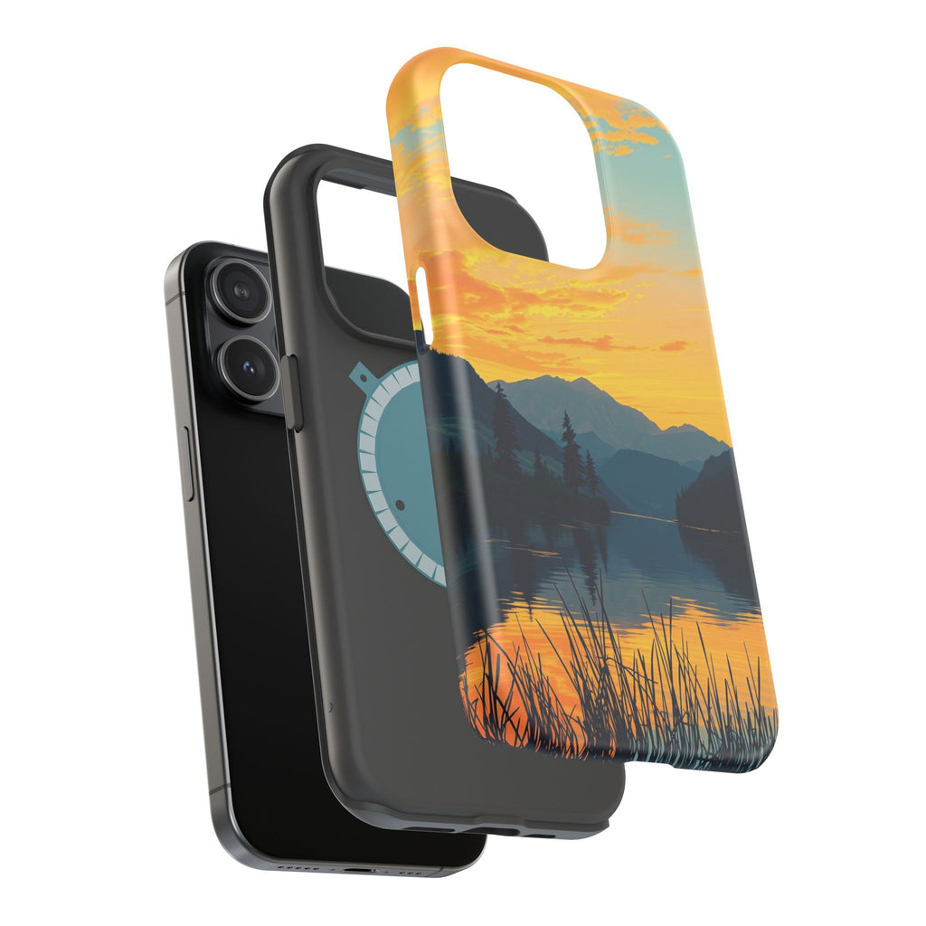 iPhone Lake at Twilight Oil Painting Impressionist iPhone Artistic · iPhone Case