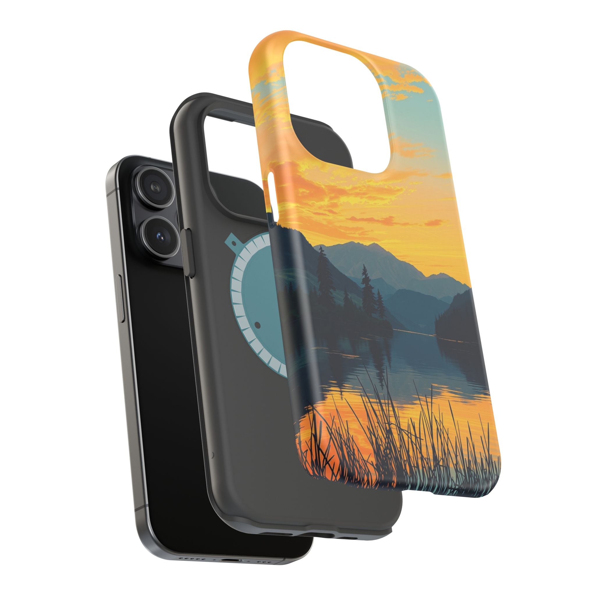 iPhone Lake at Twilight Oil Painting Impressionist iPhone Artistic · iPhone Case