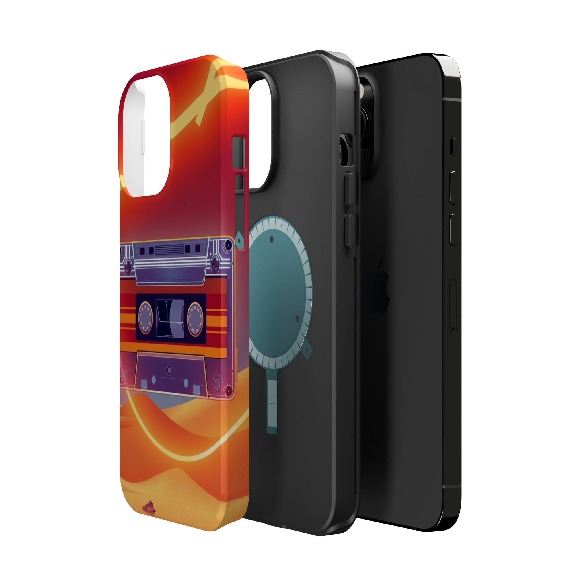 iPhone Cassette Tape Rewind Bold Art Slim Everyday Designer Case · iPhone Case