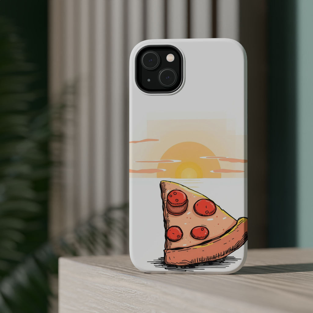 iPhone Earthy Pizza Slice Sunset Design Slim Everyday Designer Case · iPhone Cas
