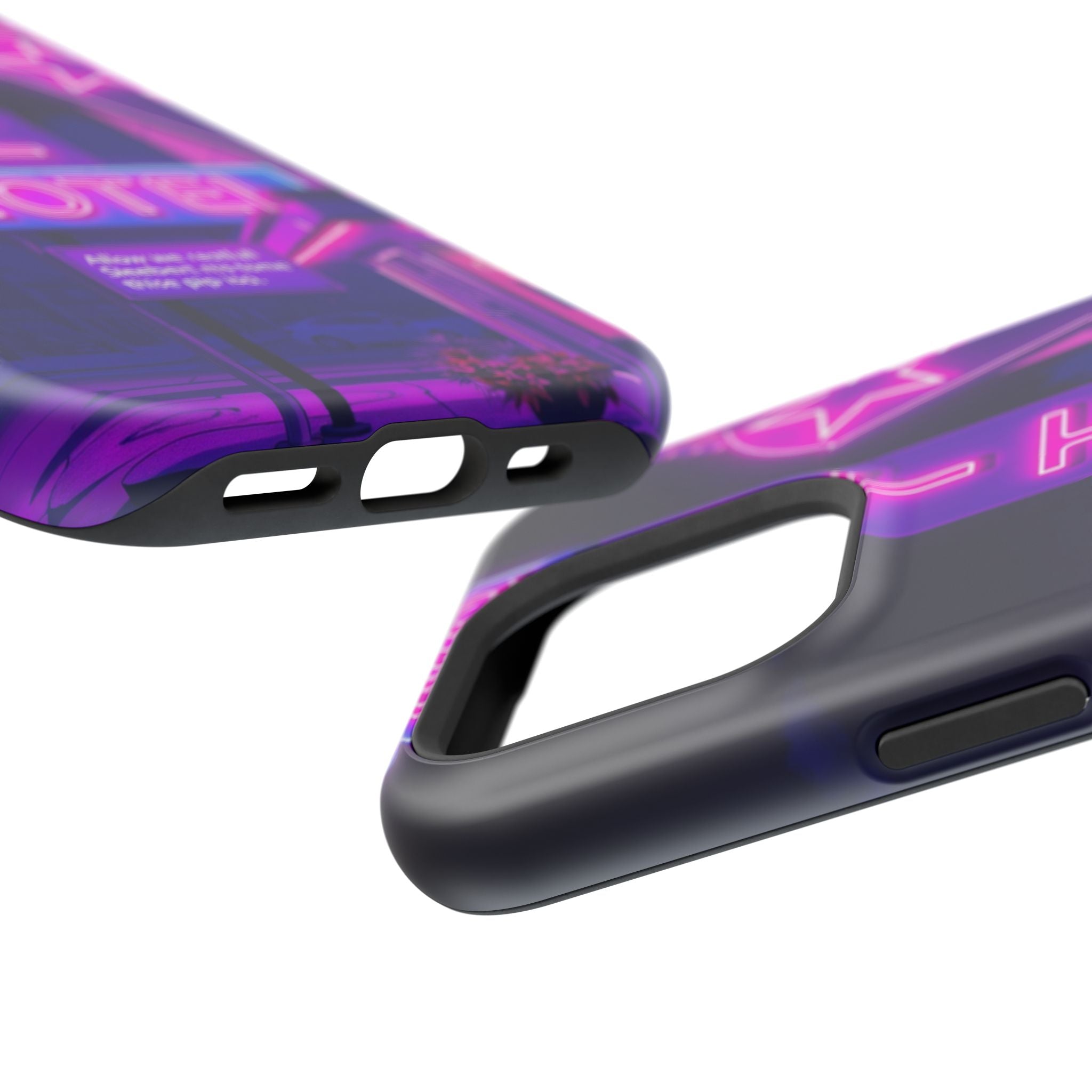 iPhone Neon Sign Motel Enchanted Art Slim Everyday Designer Case · iPhone Case