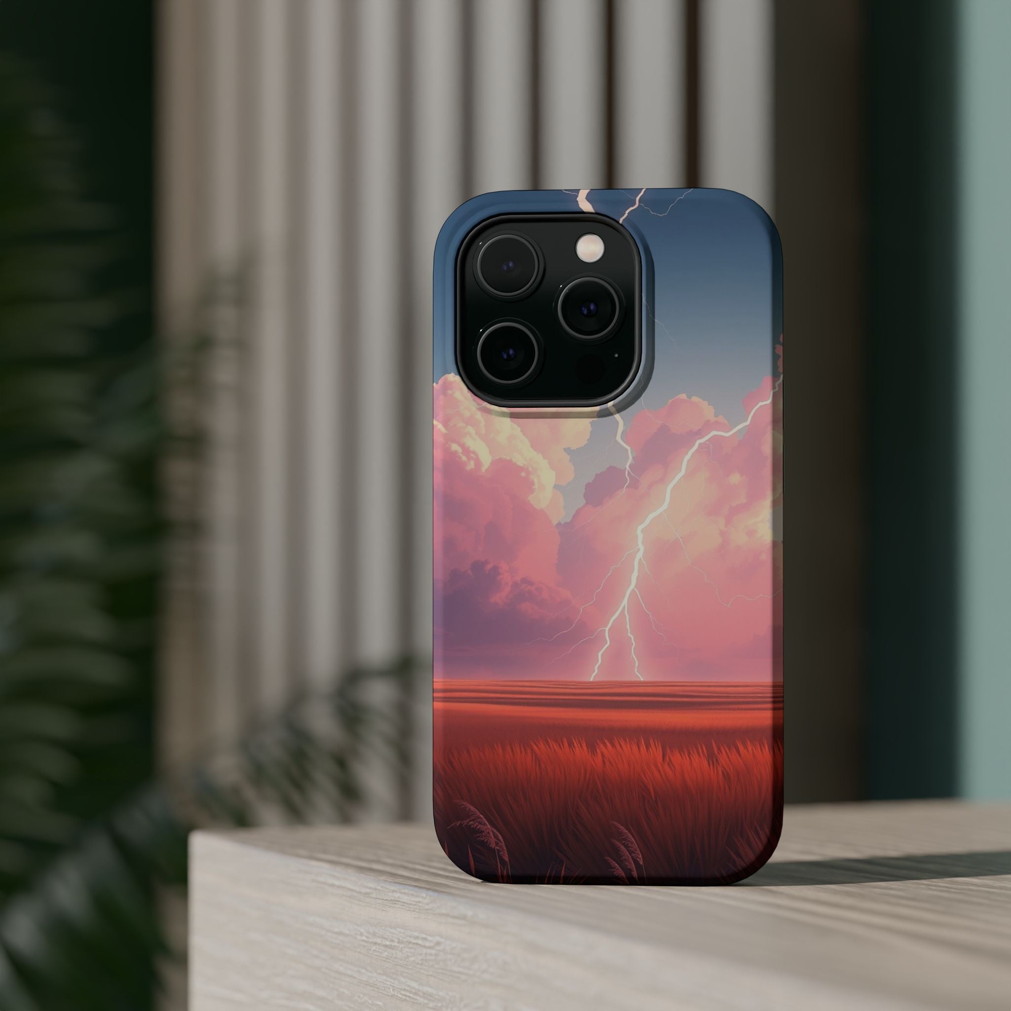 iPhone Prairie Lightning Bold Art Bold Modern Everyday Snap Case · iPhone Case