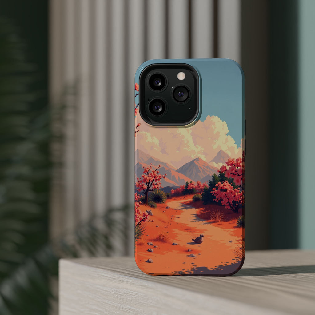 iPhone Burnt Orange And Sand Blossom Trail Slim iPhone Everyday · iPhone Case
