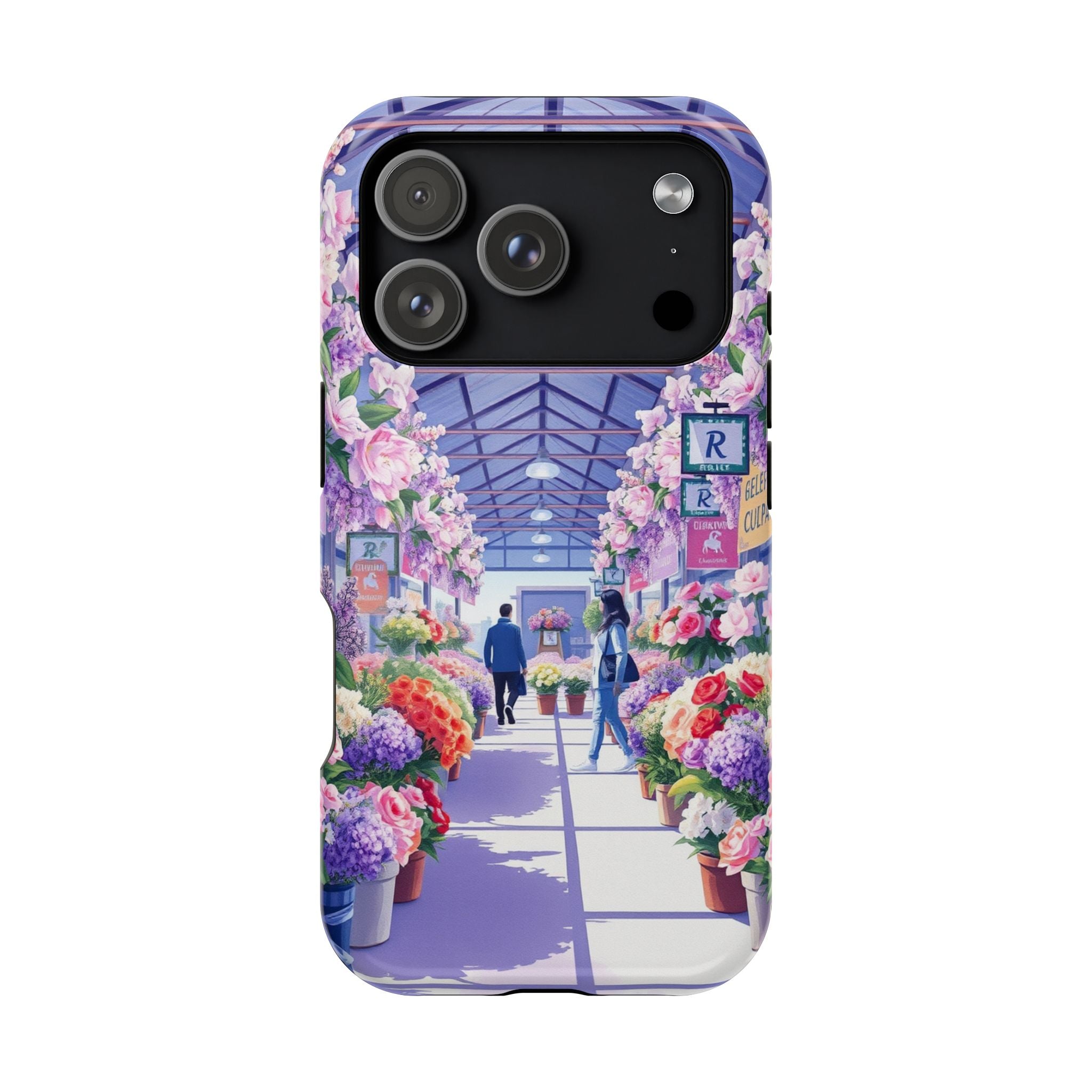 iPhone Flower Market Cinematic Art Clean Minimal Snap Cas Slim Snap Case · iPhon