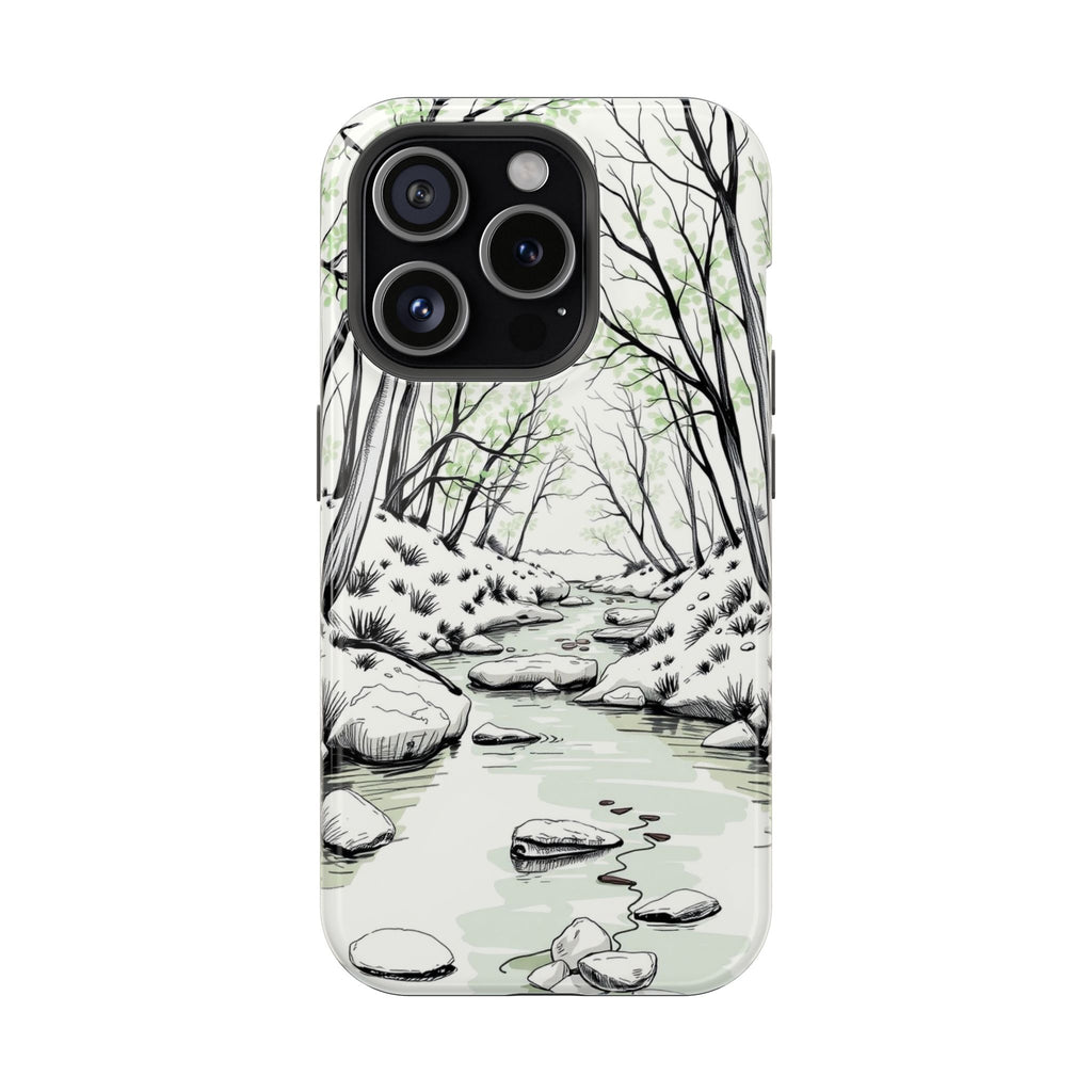 iPhone Sage And Ivory Spring Creek Bold Modern Everyday Snap Case · iPhone Case