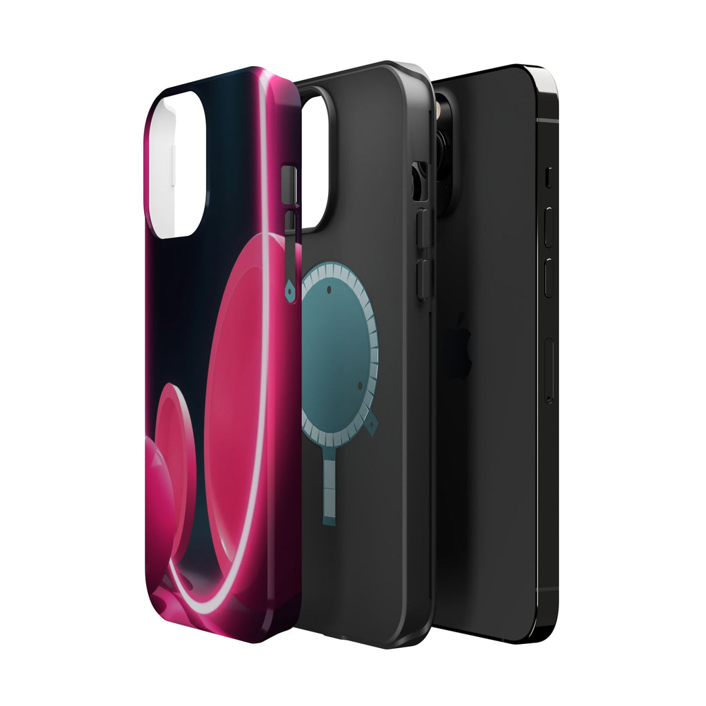 iPhone 1960s Mod Circles Neon Cyberpunk Slim Everyday Designer Case · iPhone Cas