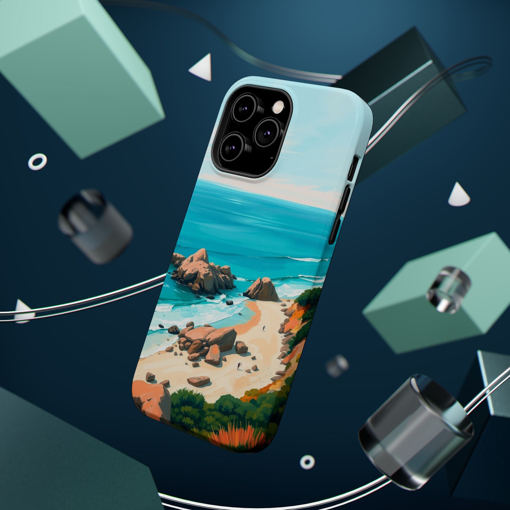 iPhone Pebble Beach Cinematic Art Bold Modern Everyday Snap Case · iPhone Case