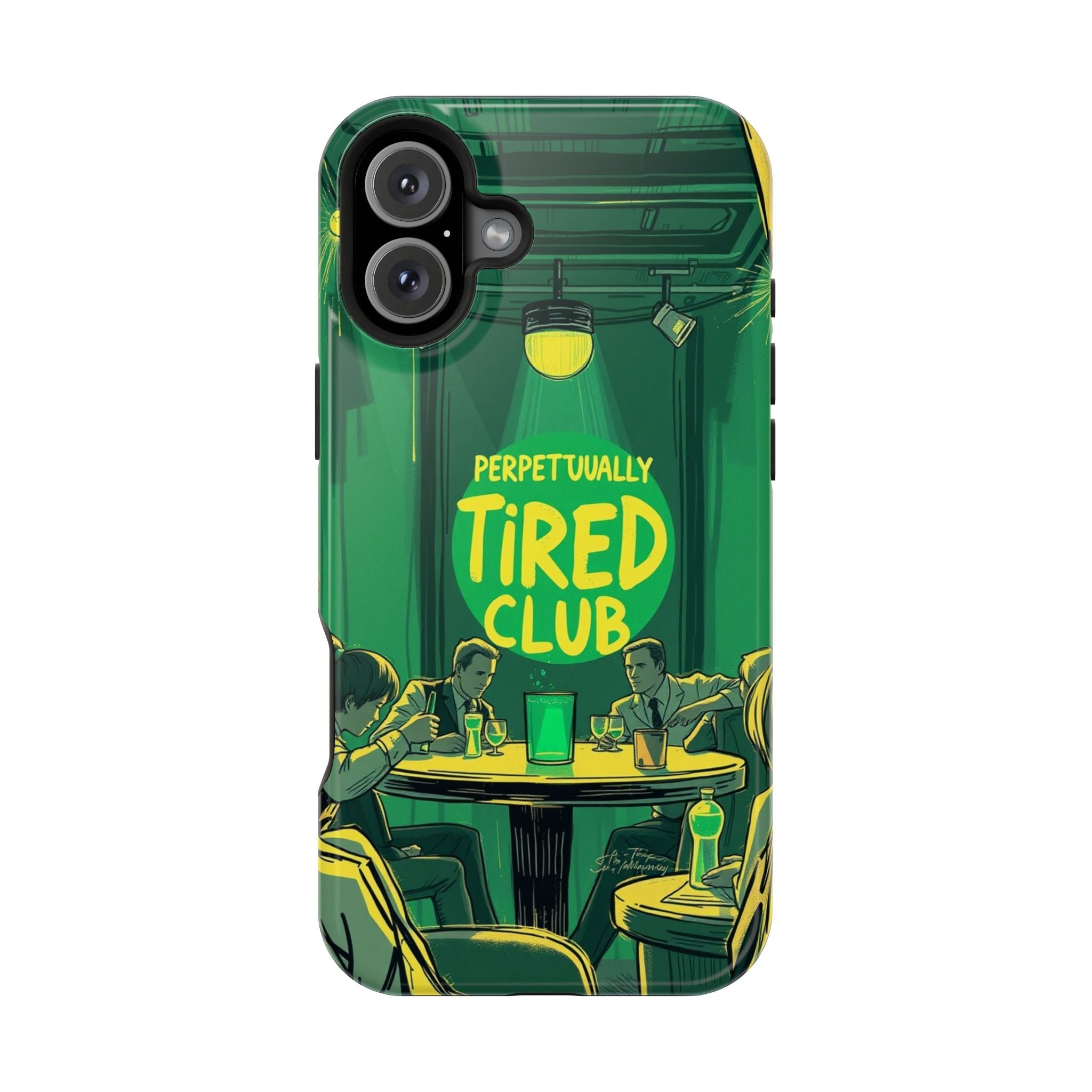 iPhone Radiant Perpetually Tired Club Design Slim Everyday Designer Case · iPhon