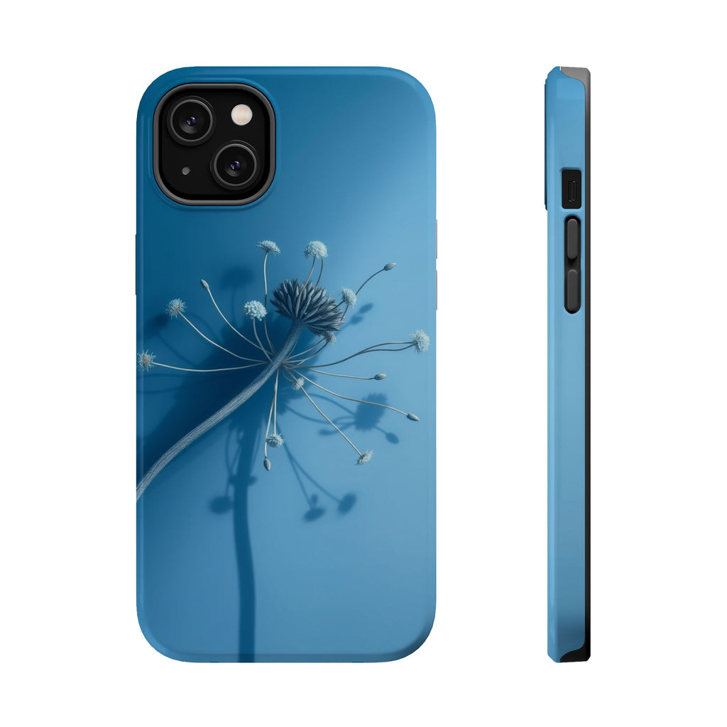 iPhone Midnight Blue And Silver Dried Flower Flat Lay iPhone Slim · iPhone Case