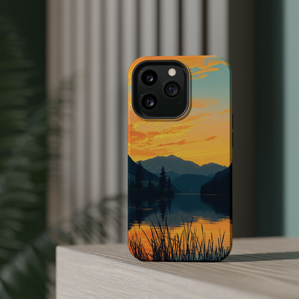 iPhone Lake at Twilight Oil Painting Impressionist iPhone Artistic · iPhone Case