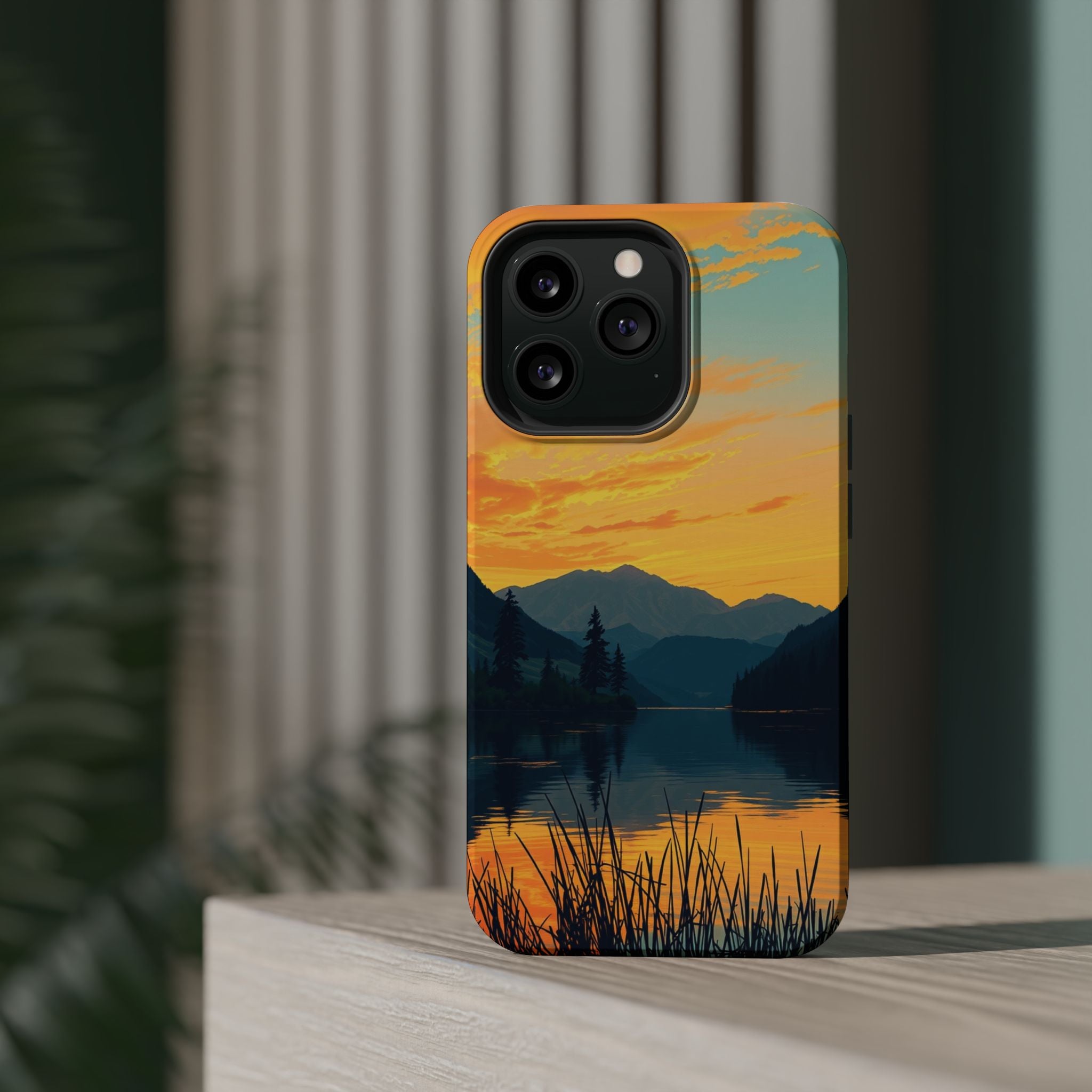 iPhone Lake at Twilight Oil Painting Impressionist iPhone Artistic · iPhone Case