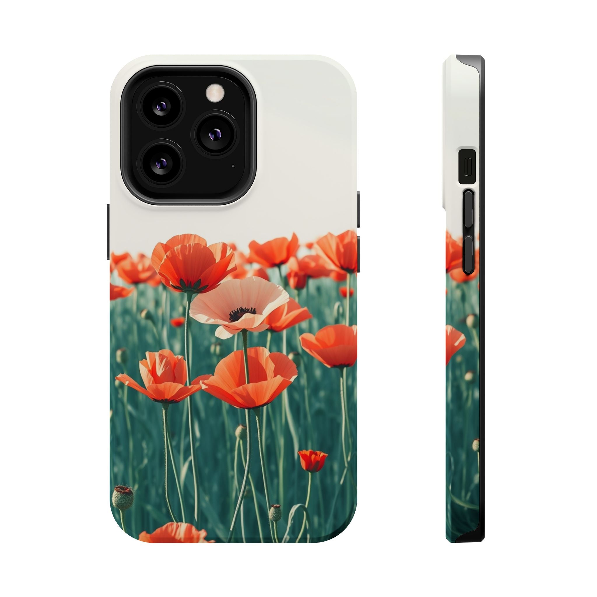 iPhone Mint And Blush Poppy Field 10 Slim Everyday Designer Case · iPhone Case