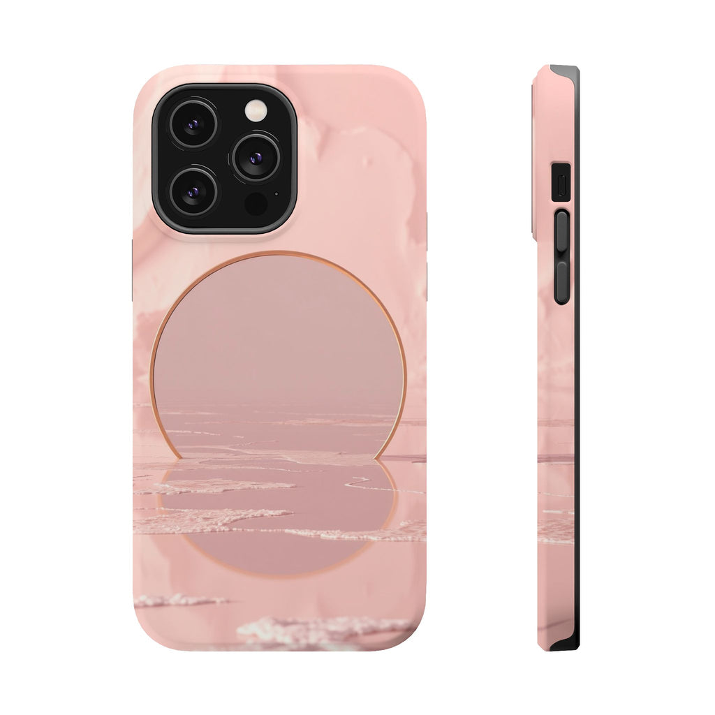iPhone Serene Salt Flat Mirror Design Slim Everyday Designer Case · iPhone Case