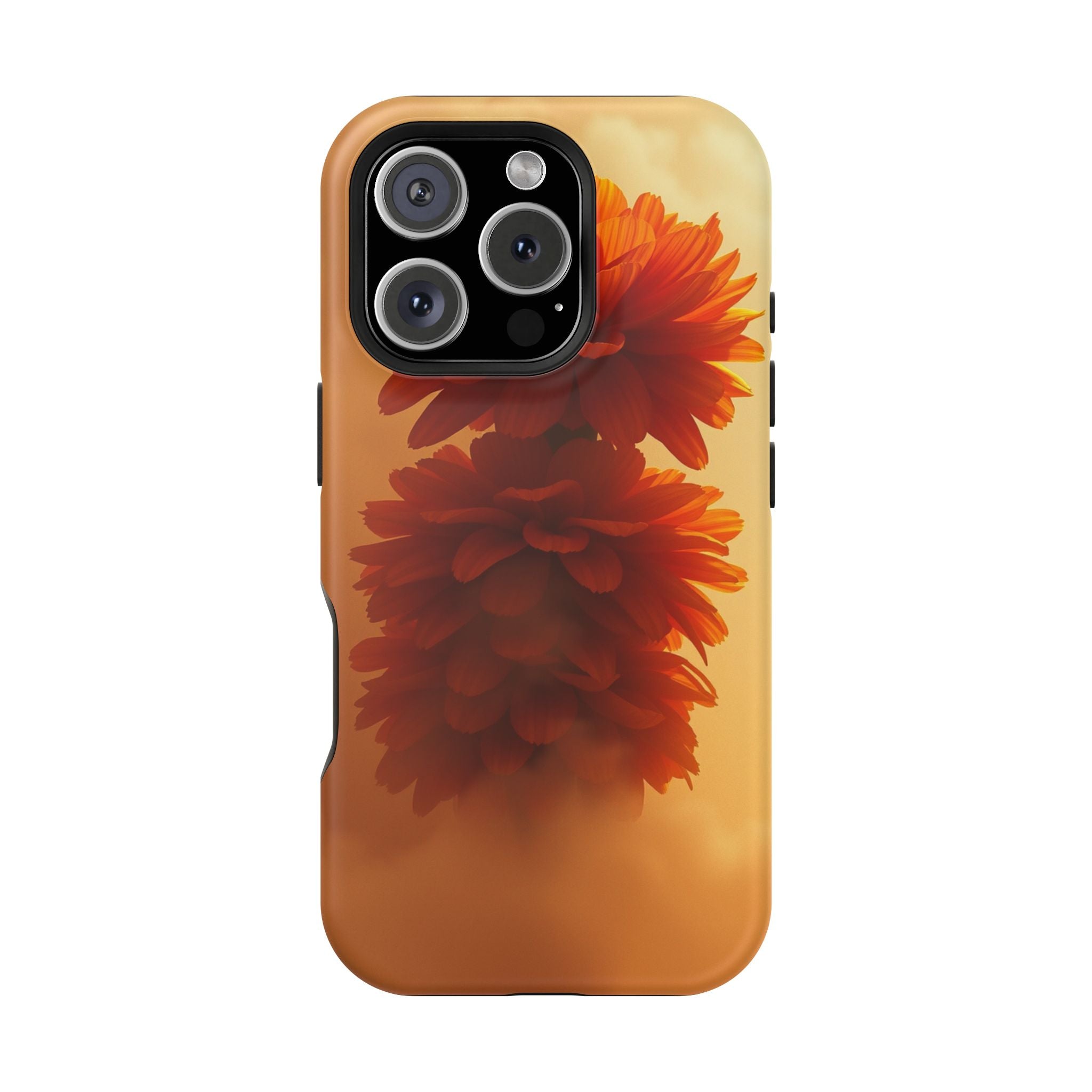 iPhone Ranunculus Stack 3D Digital Bold Modern Everyday Snap Case · iPhone Case