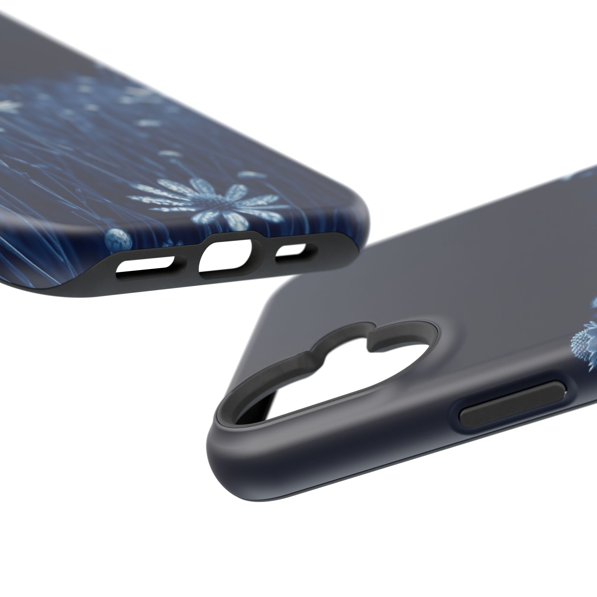 iPhone Midnight Blue And Silver Wildflower Field Clean iPhone Minimal · iPhone C