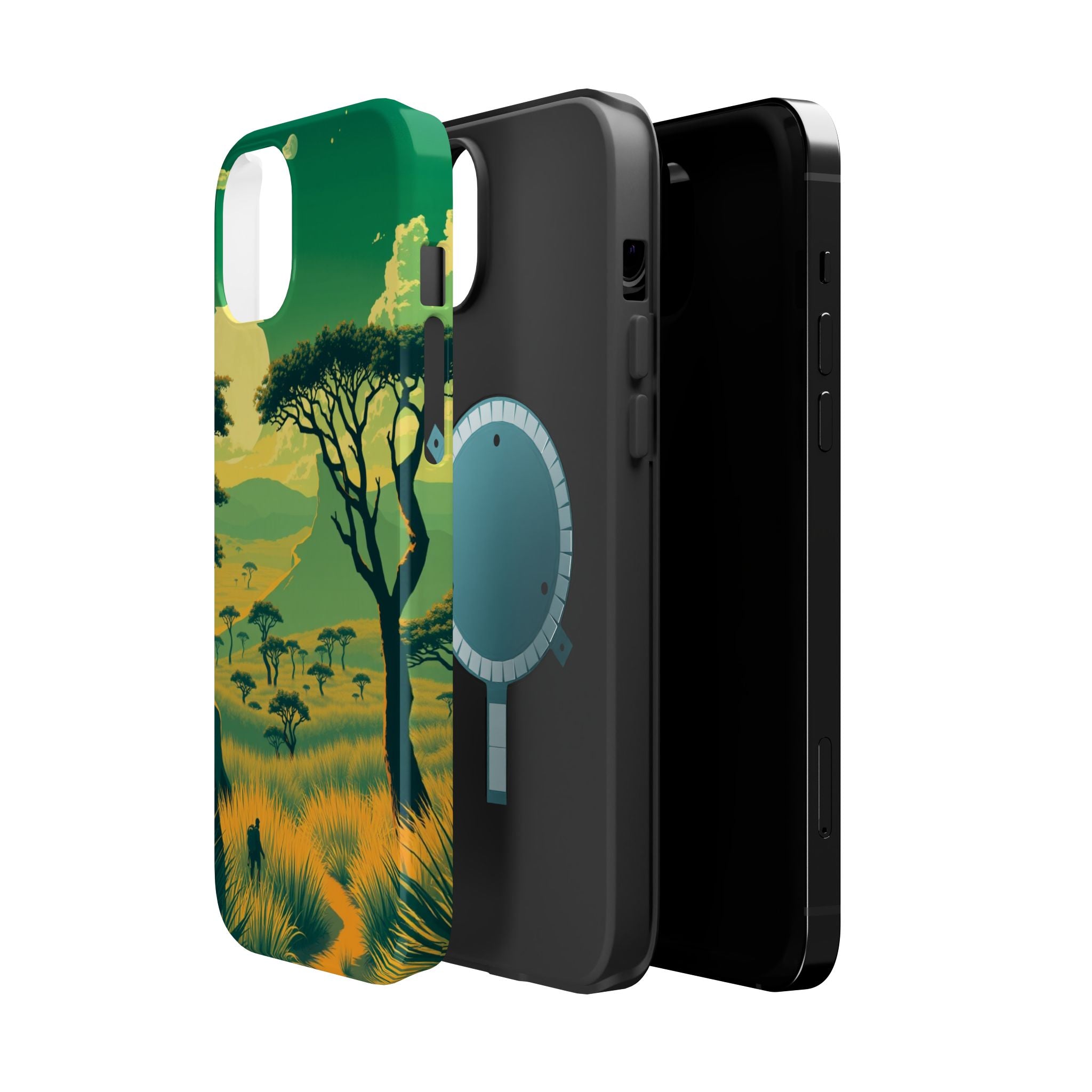 iPhone Savanna Horizon Pixel Art -Bit Slim Everyday Designer Case · iPhone Case