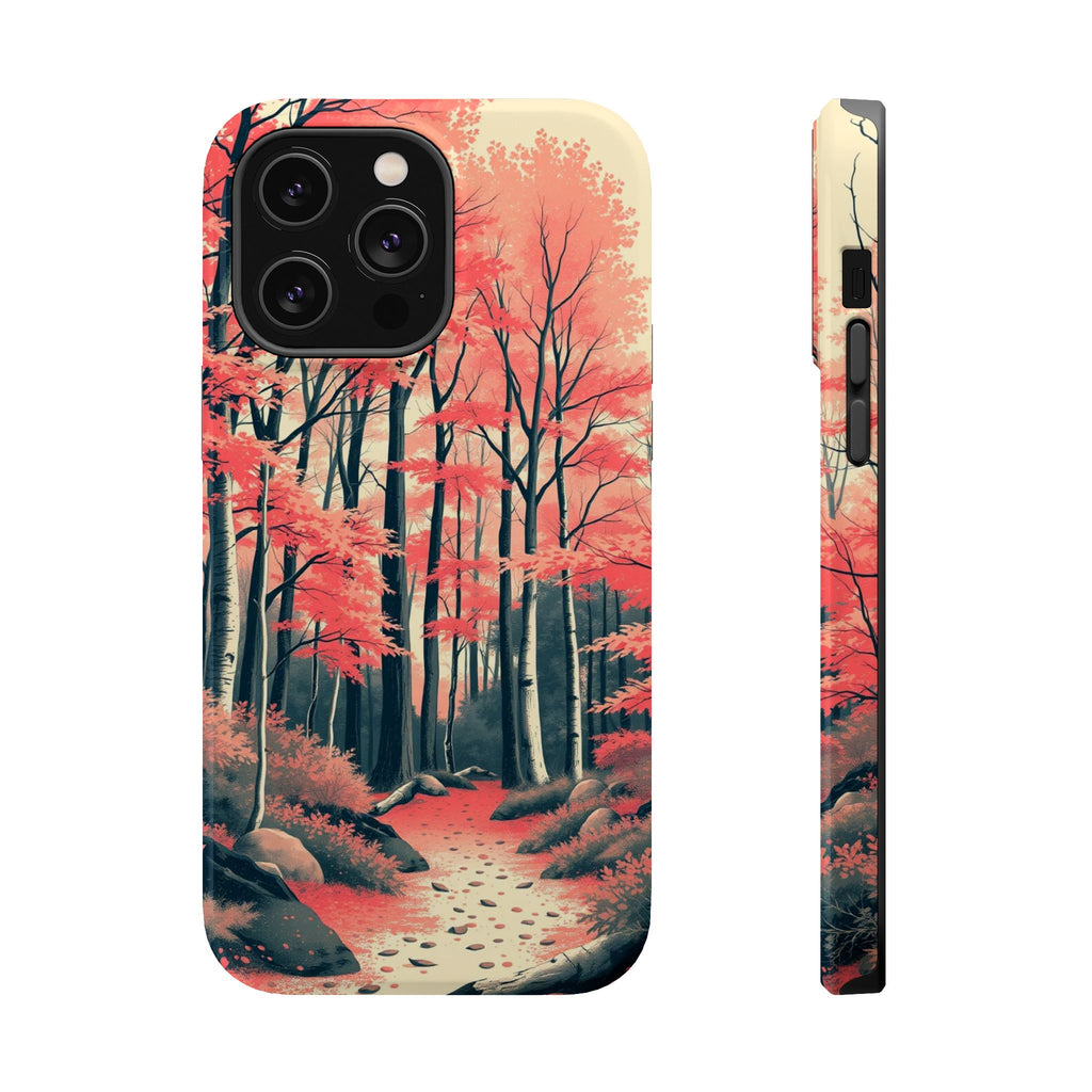 iPhone Autumn Forest Floor Risograph Print Slim iPhone Everyday · iPhone Case